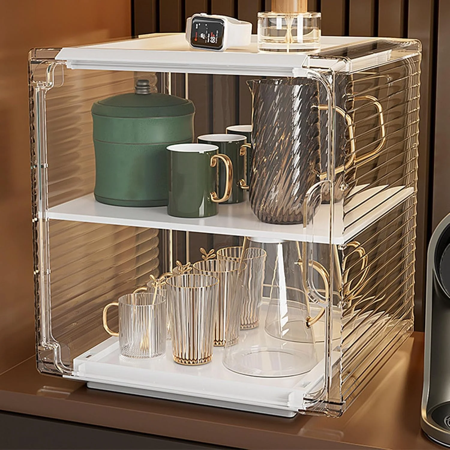 نگهدارنده لیوان Cryfokt، قفسه نگهداری فنجان با طراحی لوکس و قابل انباشت، جعبه سازمان دهنده فنجان شفاف، سازمان دهنده ضد گرد و غبار بطری آب، قفسه های نگهداری کابینت آشپزخانه برای لیوان ها، فنجان ها (متوسط) نگهدارنده لیوان Cryfokt، قفسه نگهداری فنجان با طراحی لوکس و قابل انباشت، جعبه سازمان دهنده فنجان شفاف، سازمان دهنده ضد گرد و غبار بطری آب، قفسه های نگهداری کابینت آشپزخانه برای لیوان ها، فنجان ها (متوسط)