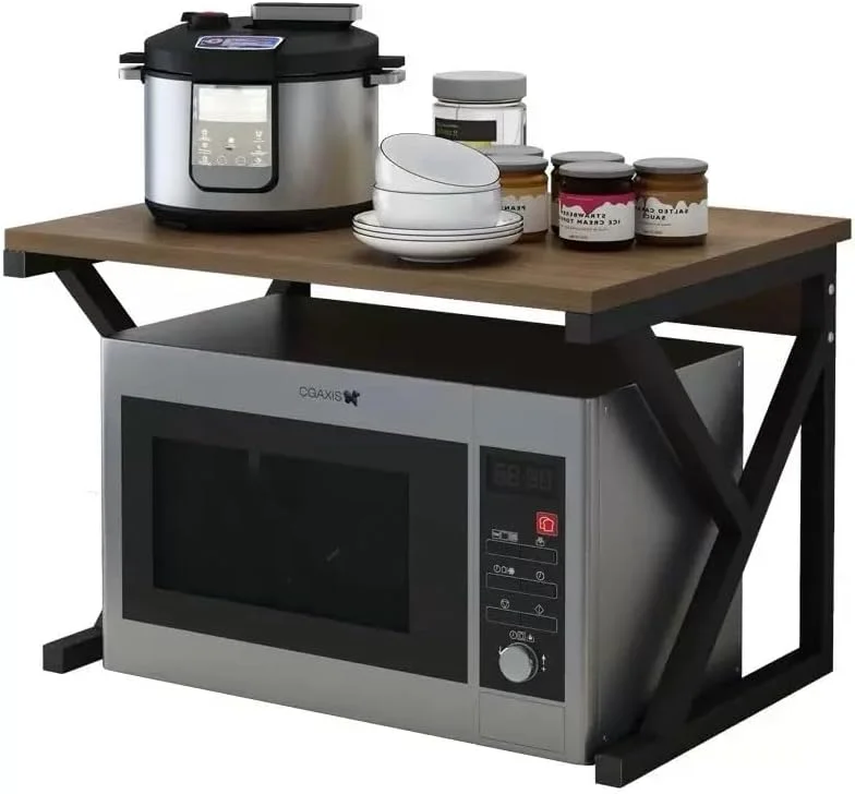 قفسه کابینت سازمان دهنده روی میز آشپزخانه، 44x32.5 قفسه بزرگ ادویه جات، قفسه روی میز، قفسه اجاق مایکروویو، سازماندهی ذخیره سازی رومیزی برای آشپزخانه، دفتر، فلز و چوب، افرا (مشکی - 2 لایه) قفسه کابینت سازمان دهنده روی میز آشپزخانه، 44x32.5 قفسه بزرگ ادویه جات، قفسه روی میز، قفسه اجاق مایکروویو، سازماندهی ذخیره سازی رومیزی برای آشپزخانه، دفتر، فلز و چوب، افرا (مشکی - 2 لایه)