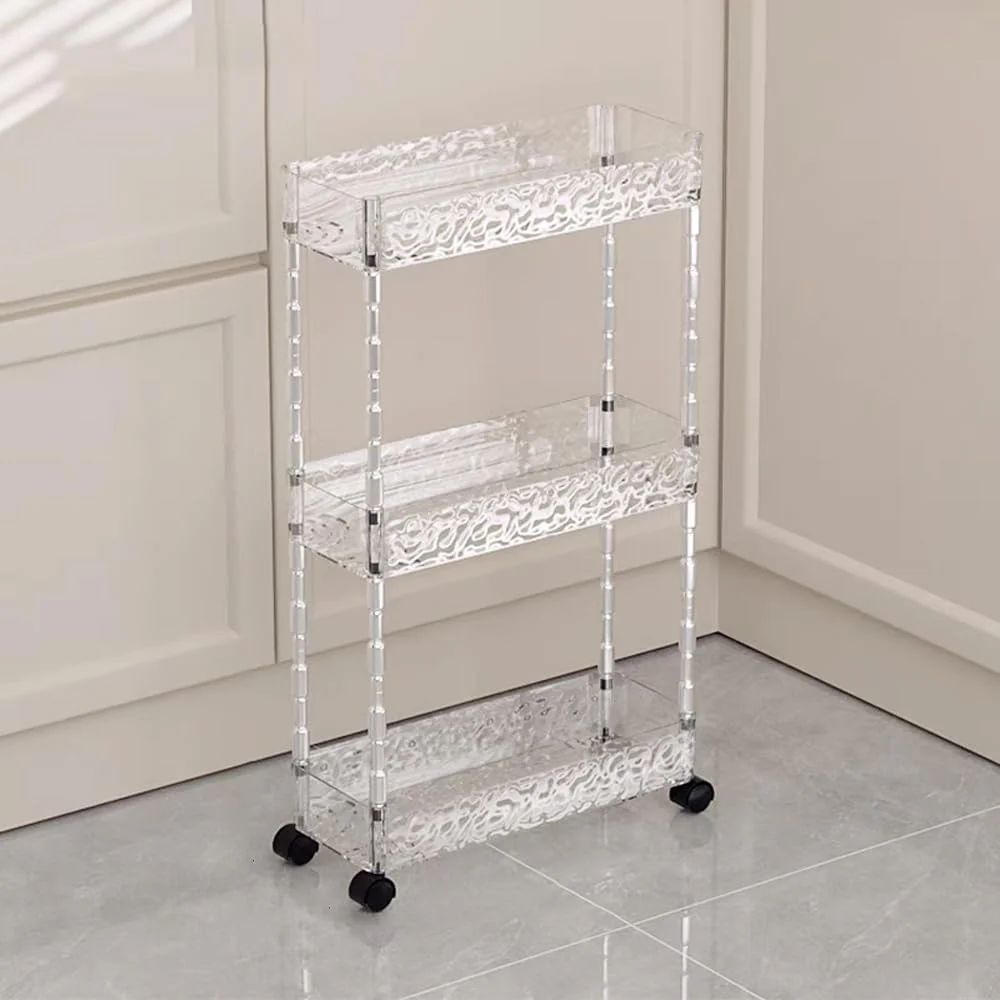 چرخ دستی ذخیره سازی Clesante، ارگانایزر ترولی باریک با عرض 15 سانتی متر، چرخ دستی باریک چرخ دار برای فضای تنگ، قفسه ذخیره سازی اکریلیک شفاف با چرخ برای آشپزخانه، حمام، رختشویخانه، دفتر (3 طبقه) چرخ دستی ذخیره سازی Clesante، ارگانایزر ترولی باریک با عرض 15 سانتی متر، چرخ دستی باریک چرخ دار برای فضای تنگ، قفسه ذخیره سازی اکریلیک شفاف با چرخ برای آشپزخانه، حمام، رختشویخانه، دفتر (3 طبقه)