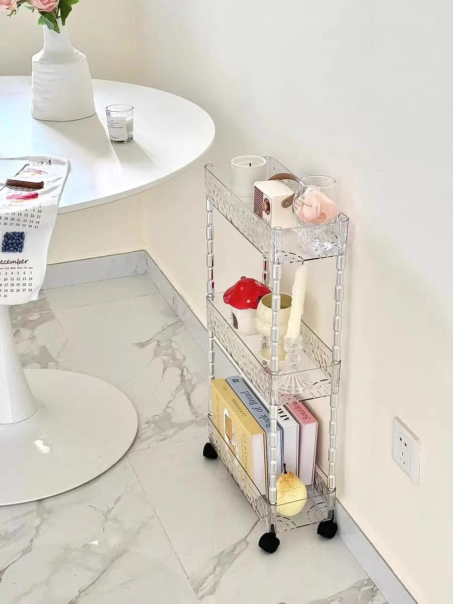 چرخ دستی ذخیره سازی Clesante، ارگانایزر ترولی باریک با عرض 15 سانتی متر، چرخ دستی باریک چرخ دار برای فضای تنگ، قفسه ذخیره سازی اکریلیک شفاف با چرخ برای آشپزخانه، حمام، رختشویخانه، دفتر (3 طبقه) چرخ دستی ذخیره سازی Clesante، ارگانایزر ترولی باریک با عرض 15 سانتی متر، چرخ دستی باریک چرخ دار برای فضای تنگ، قفسه ذخیره سازی اکریلیک شفاف با چرخ برای آشپزخانه، حمام، رختشویخانه، دفتر (3 طبقه)