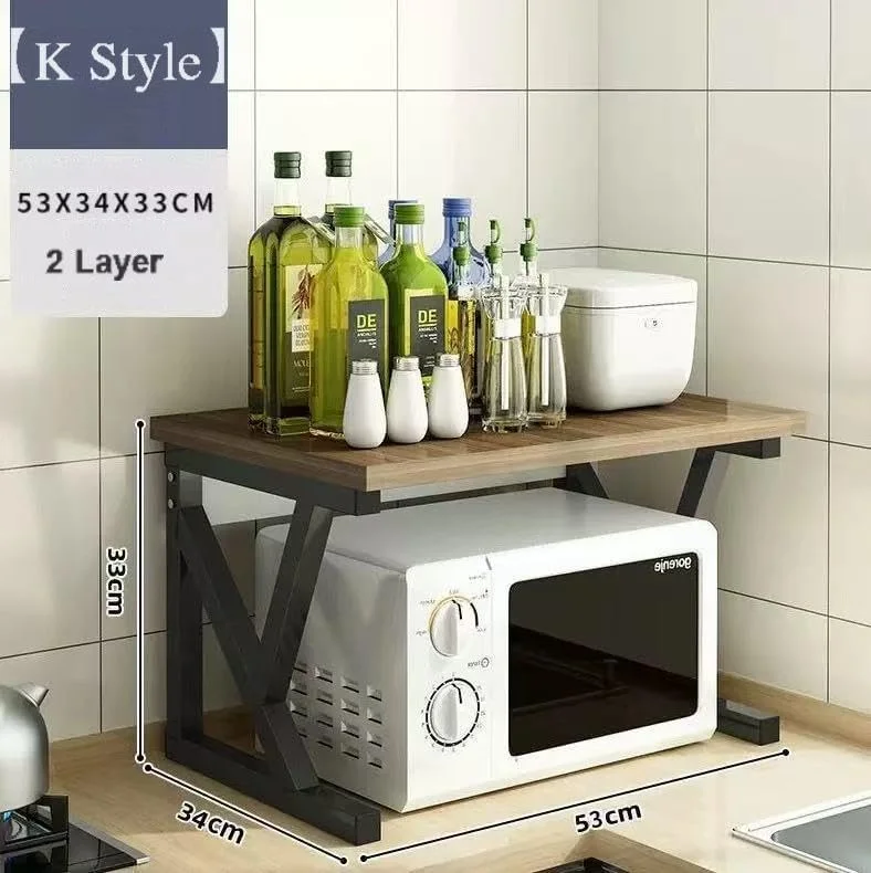 قفسه کابینت سازمان دهنده روی میز آشپزخانه، 44x32.5 قفسه بزرگ ادویه جات، قفسه روی میز، قفسه اجاق مایکروویو، سازماندهی ذخیره سازی رومیزی برای آشپزخانه، دفتر، فلز و چوب، افرا (مشکی - 2 لایه) قفسه کابینت سازمان دهنده روی میز آشپزخانه، 44x32.5 قفسه بزرگ ادویه جات، قفسه روی میز، قفسه اجاق مایکروویو، سازماندهی ذخیره سازی رومیزی برای آشپزخانه، دفتر، فلز و چوب، افرا (مشکی - 2 لایه)