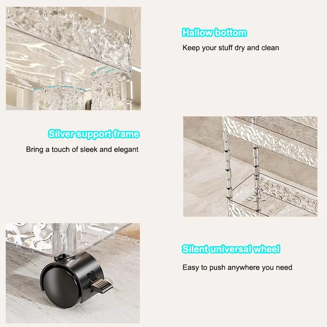 چرخ دستی ذخیره سازی Clesante، ارگانایزر ترولی باریک با عرض 15 سانتی متر، چرخ دستی باریک چرخ دار برای فضای تنگ، قفسه ذخیره سازی اکریلیک شفاف با چرخ برای آشپزخانه، حمام، رختشویخانه، دفتر (3 طبقه) چرخ دستی ذخیره سازی Clesante، ارگانایزر ترولی باریک با عرض 15 سانتی متر، چرخ دستی باریک چرخ دار برای فضای تنگ، قفسه ذخیره سازی اکریلیک شفاف با چرخ برای آشپزخانه، حمام، رختشویخانه، دفتر (3 طبقه)