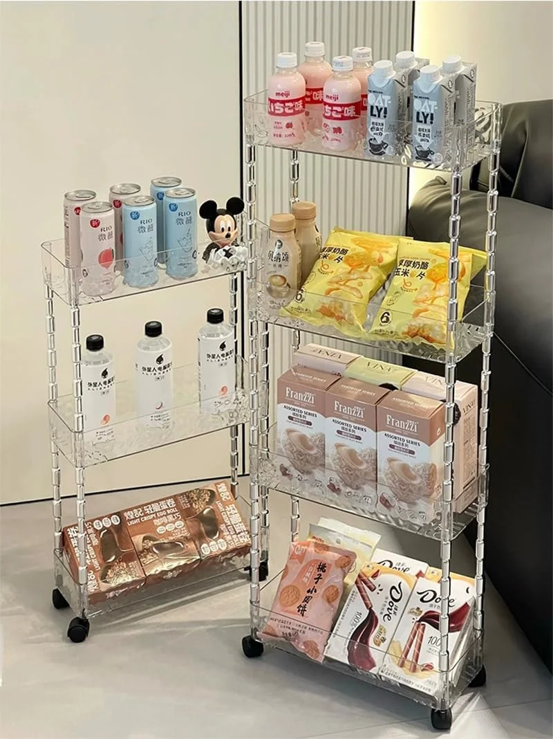 چرخ دستی ذخیره سازی Clesante، ارگانایزر ترولی باریک با عرض 15 سانتی متر، چرخ دستی باریک چرخ دار برای فضای تنگ، قفسه ذخیره سازی اکریلیک شفاف با چرخ برای آشپزخانه، حمام، رختشویخانه، دفتر (3 طبقه) چرخ دستی ذخیره سازی Clesante، ارگانایزر ترولی باریک با عرض 15 سانتی متر، چرخ دستی باریک چرخ دار برای فضای تنگ، قفسه ذخیره سازی اکریلیک شفاف با چرخ برای آشپزخانه، حمام، رختشویخانه، دفتر (3 طبقه)