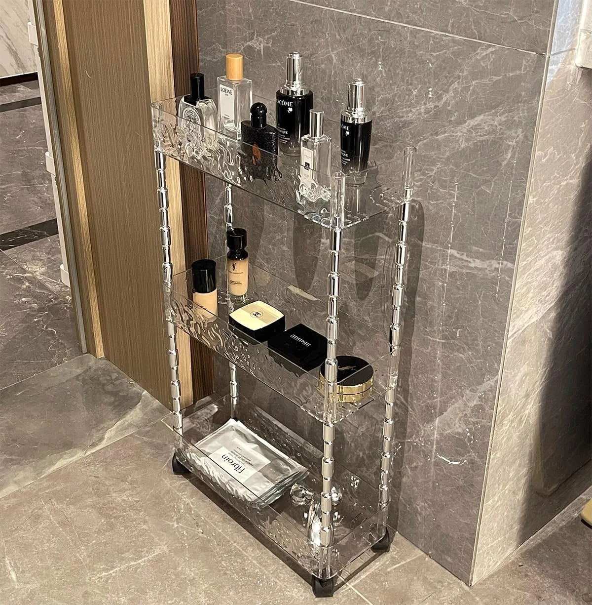 چرخ دستی ذخیره سازی Clesante، ارگانایزر ترولی باریک با عرض 15 سانتی متر، چرخ دستی باریک چرخ دار برای فضای تنگ، قفسه ذخیره سازی اکریلیک شفاف با چرخ برای آشپزخانه، حمام، رختشویخانه، دفتر (3 طبقه) چرخ دستی ذخیره سازی Clesante، ارگانایزر ترولی باریک با عرض 15 سانتی متر، چرخ دستی باریک چرخ دار برای فضای تنگ، قفسه ذخیره سازی اکریلیک شفاف با چرخ برای آشپزخانه، حمام، رختشویخانه، دفتر (3 طبقه)