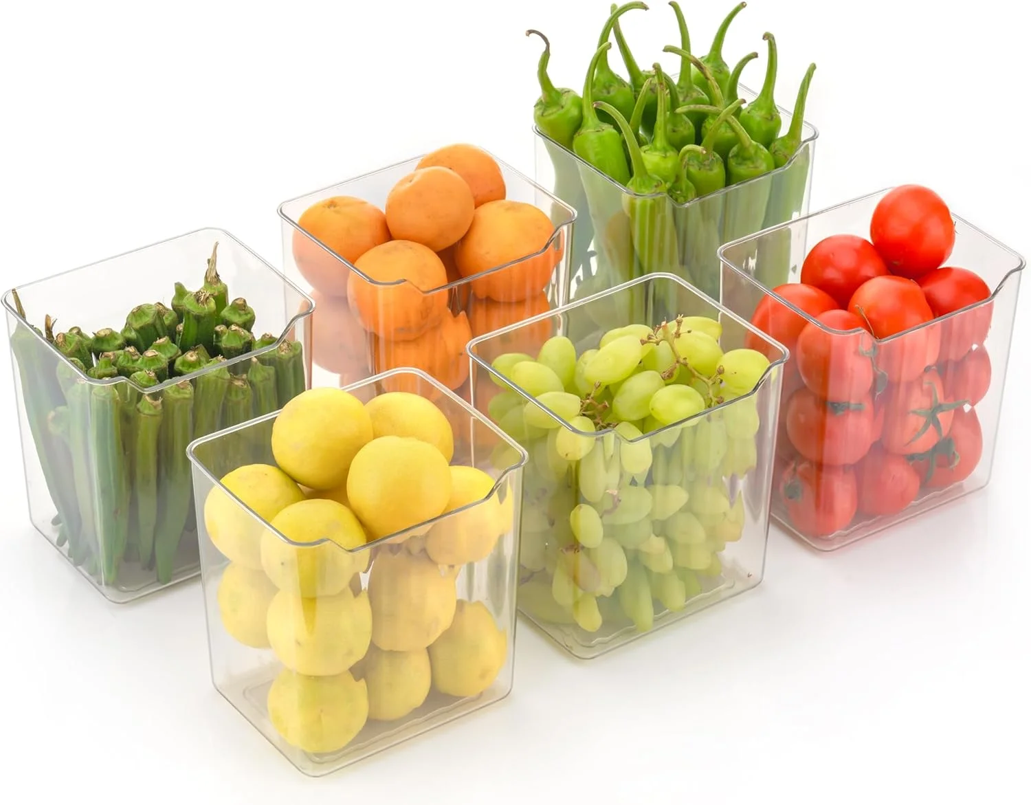 جعبه های نگهداری یخچال Clazkit، ظروف چند منظوره برای نگهداری، سازمان دهنده درب جانبی یخچال صرفه جویی در فضا برای یخچال، آشپزخانه، حمام، لوازم التحریر، لوازم آرایشی بهداشتی - ست 6 عددی شفاف جعبه های نگهداری یخچال Clazkit، ظروف چند منظوره برای نگهداری، سازمان دهنده درب جانبی یخچال صرفه جویی در فضا برای یخچال، آشپزخانه، حمام، لوازم التحریر، لوازم آرایشی بهداشتی - ست 6 عددی شفاف