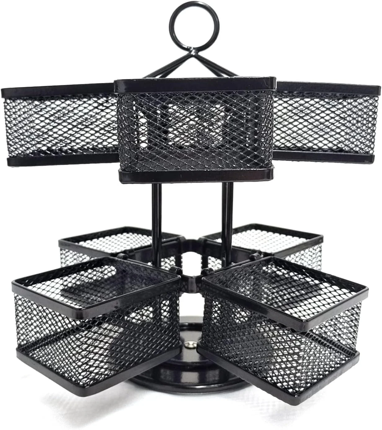 4 Compartment Tea Bag Organizer Carousel, Coffee Holder Storage, Spinning Carousel Basket Black Adjustable Tea Caddy For Kitchen Counter, Countertop, Cabinet 4 Compartment Tea Bag Organizer Carousel, Coffee Holder Storage, Spinning Carousel Basket Black Adjustable Tea Caddy For Kitchen Counter, Countertop, Cabinet