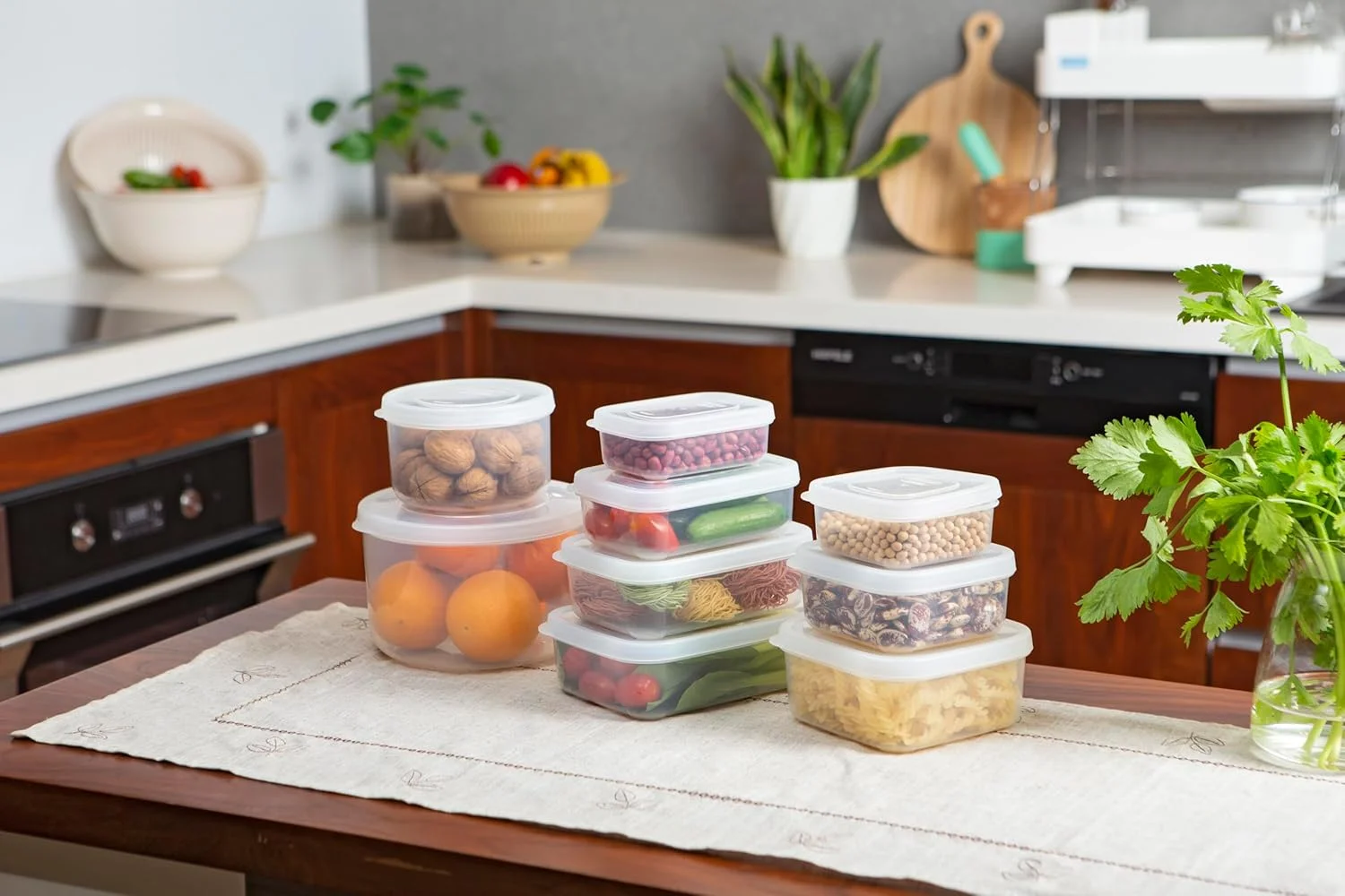 Inochi Food Storage Container Set 3pcs (500-1000-2000ML)|Store and Preserve Food, Pack Lunch, Kitchen Organizer Freezer, Microwave & Dishwasher Safe Reusable Food Storage-Assorted colors Inochi Food Storage Container Set 3pcs (500-1000-2000ML)|Store and Preserve Food, Pack Lunch, Kitchen Organizer Freezer, Microwave & Dishwasher Safe Reusable Food Storage-Assorted colors