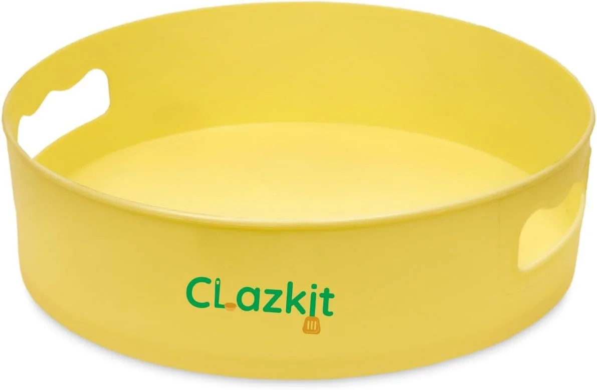 Clazkit Multi-Purpose Kitchen Storage Revolving Tray Cosmetic Organizer Rotating Tray Lazy Susan for Kitchen Cabinet Spice Rack Clazkit Multi-Purpose Kitchen Storage Revolving Tray Cosmetic Organizer Rotating Tray Lazy Susan for Kitchen Cabinet Spice Rack