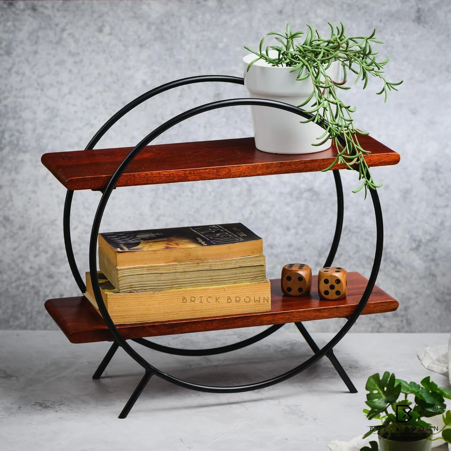 BRICK BROWN ® قفسه گردان آشپزخانه ممتاز / قفسه نگهداری آشپزخانه / قفسه ادویه / قفسه چوبی با روکش ماهون (خود مونتاژ) (38X40X18 سانتی متر) BRICK BROWN ® قفسه گردان آشپزخانه ممتاز / قفسه نگهداری آشپزخانه / قفسه ادویه / قفسه چوبی با روکش ماهون (خود مونتاژ) (38X40X18 سانتی متر)