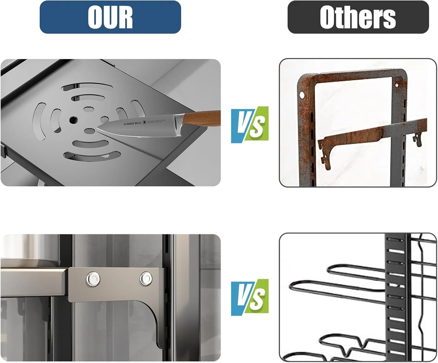 سازمان دهنده قفسه قابلمه CASONNIK: قفسه سازمان دهنده قابلمه 7 طبقه قابل تنظیم و سنگین برای کابینت، حالت های استفاده چندگانه، قفسه قابلمه و تابه برای پیشخوان و کابینت آشپزخانه سازمان دهنده قفسه قابلمه CASONNIK: قفسه سازمان دهنده قابلمه 7 طبقه قابل تنظیم و سنگین برای کابینت، حالت های استفاده چندگانه، قفسه قابلمه و تابه برای پیشخوان و کابینت آشپزخانه