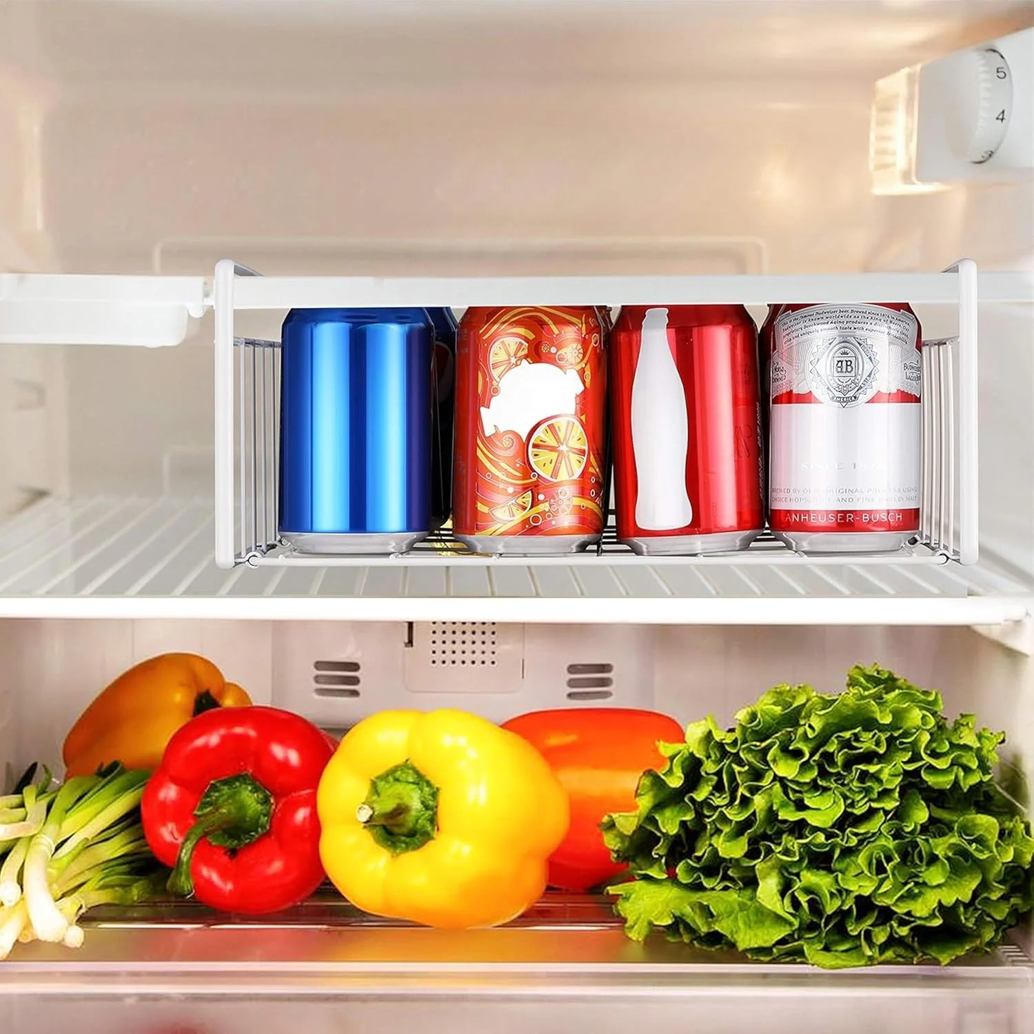 قفسه نظم دهنده زیر کابینتی 2 تکه، سبدهای آویز توری فلزی برای انبار آشپزخانه، سفید قفسه نظم دهنده زیر کابینتی 2 تکه، سبدهای آویز توری فلزی برای انبار آشپزخانه، سفید