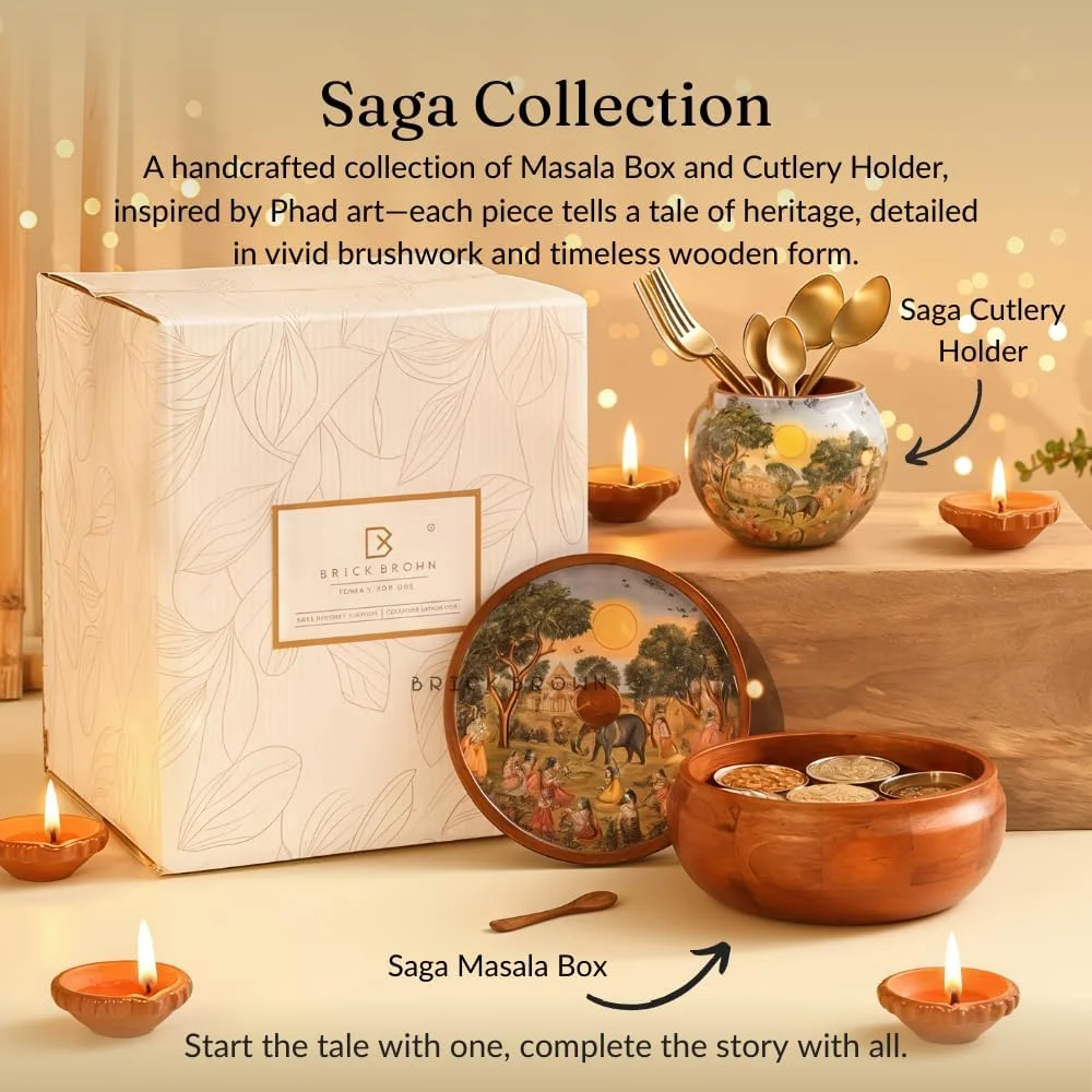 جا قاشقی چوبی ممتاز Brick Brown® مدل Saga، استند قاشق چنگال برای آشپزخانه | جا قاشقی برای میز غذاخوری | استند نگهدارنده چوبی با قسمت جداشدنی (14.5x14.5x11.4 سانتی متر) جا قاشقی چوبی ممتاز Brick Brown® مدل Saga، استند قاشق چنگال برای آشپزخانه | جا قاشقی برای میز غذاخوری | استند نگهدارنده چوبی با قسمت جداشدنی (14.5x14.5x11.4 سانتی متر)