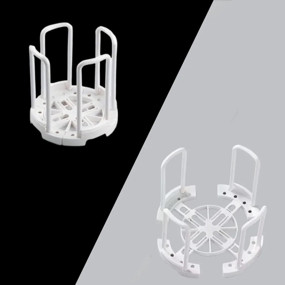 نگهدارنده بشقاب و کاسه بنی - 2 عددی - قابل گسترش - سازمان دهنده بشقاب و کاسه بعد از شستشو، آبچکان ظروف برای سازماندهی کابینت، سازمان دهنده رومیزی آشپزخانه