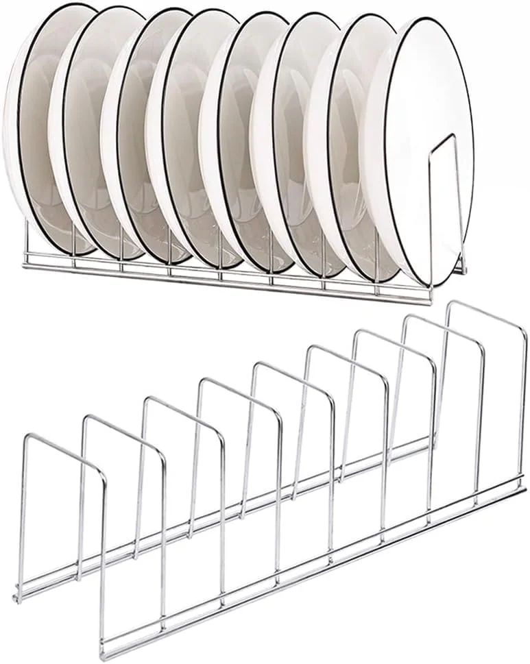 ست آبچکان استیل آزونه – سازمان دهنده ضد زنگ کابینت برای بشقاب، قابلمه، درب و لوازم پخت، ذخیره سازی فضای آشپزخانه بدون نیاز به مونتاژ (2 عدد آبچکان سفید) ست آبچکان استیل آزونه – سازمان دهنده ضد زنگ کابینت برای بشقاب، قابلمه، درب و لوازم پخت، ذخیره سازی فضای آشپزخانه بدون نیاز به مونتاژ (2 عدد آبچکان سفید)