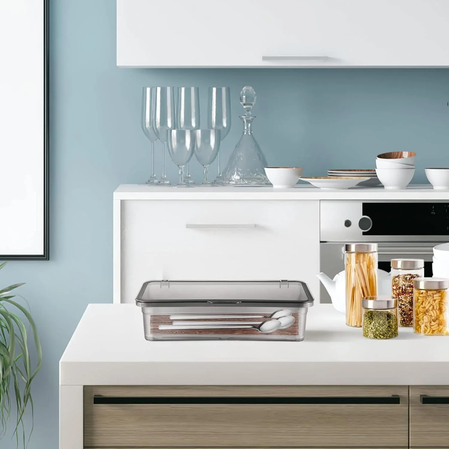 جا قاشقی و چنگالی آنتول با درب، بسته 3 عددی، نظم دهنده کشو آشپزخانه برای نگهدارنده لوازم، نگهدارنده کارد و چنگال رومیزی، سینی کارد و چنگال، تقسیم کننده کشو برای قاشق، چنگال، چاقو (بسته 3 عددی) جا قاشقی و چنگالی آنتول با درب، بسته 3 عددی، نظم دهنده کشو آشپزخانه برای نگهدارنده لوازم، نگهدارنده کارد و چنگال رومیزی، سینی کارد و چنگال، تقسیم کننده کشو برای قاشق، چنگال، چاقو (بسته 3 عددی)