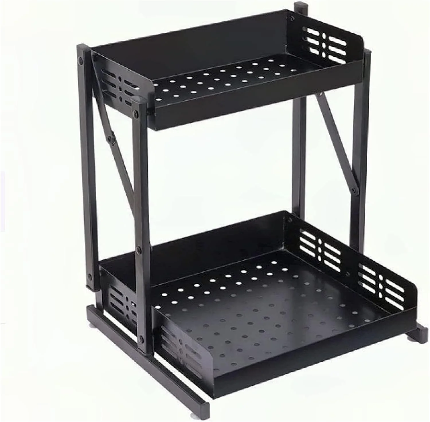 ارگانایزر دو طبقه ادویه ANTOLE برای کابینت، قفسه آشپزخانه قابل چیدن روی میز، قفسه نگهداری تاشو برای شیشه ها، صرفه جویی در فضا و بادوام، مناسب برای آشپزخانه، روی میز، انبار، کمد ارگانایزر دو طبقه ادویه ANTOLE برای کابینت، قفسه آشپزخانه قابل چیدن روی میز، قفسه نگهداری تاشو برای شیشه ها، صرفه جویی در فضا و بادوام، مناسب برای آشپزخانه، روی میز، انبار، کمد