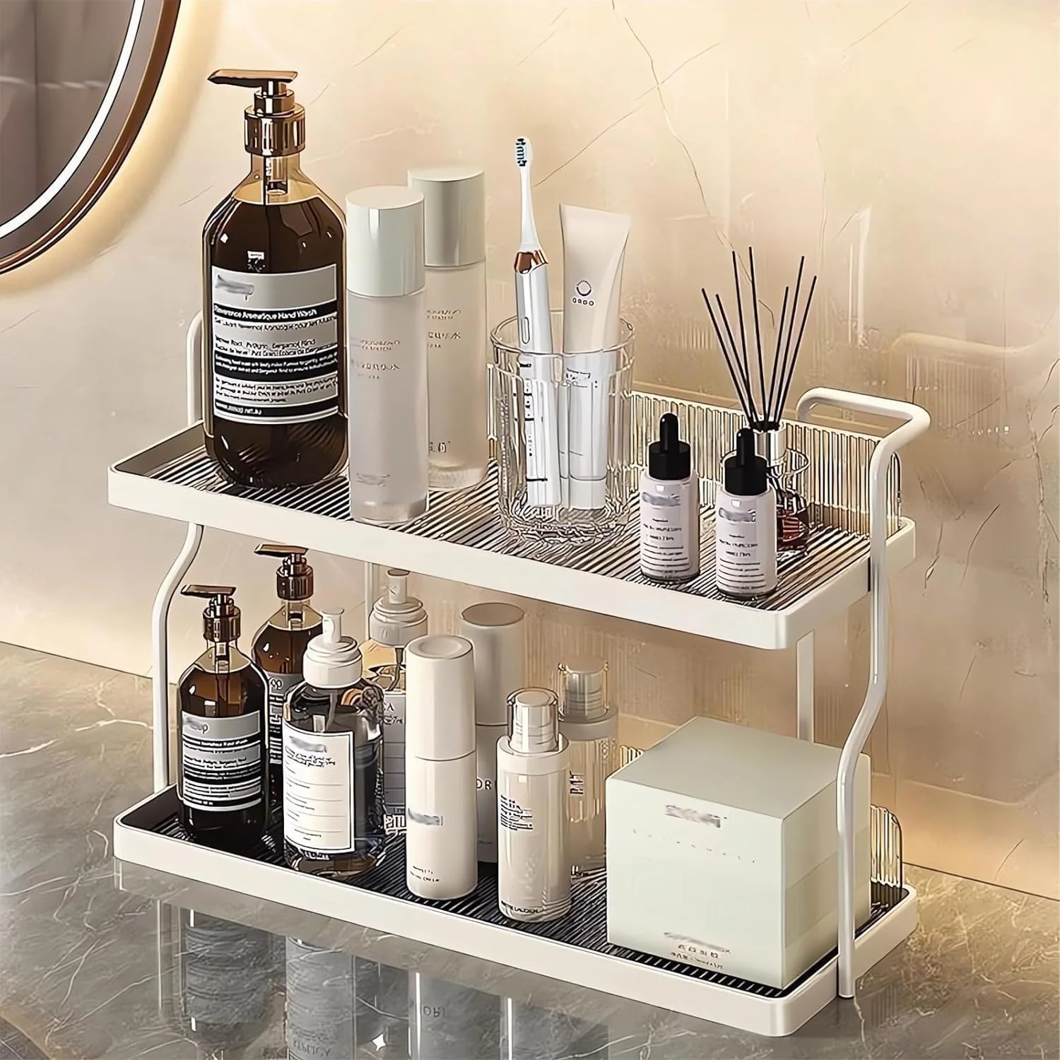 ارگانایزر ادویه ANTOLE، قفسه ادویه 2 طبقه رومیزی، ارگانایزر ادویه دیواری، نگهداری ادویه آشپزخانه، قفسه ارگانایزر کابینت، قفسه ادویه ایستاده برای کابینت، انبار، حمام ارگانایزر ادویه ANTOLE، قفسه ادویه 2 طبقه رومیزی، ارگانایزر ادویه دیواری، نگهداری ادویه آشپزخانه، قفسه ارگانایزر کابینت، قفسه ادویه ایستاده برای کابینت، انبار، حمام