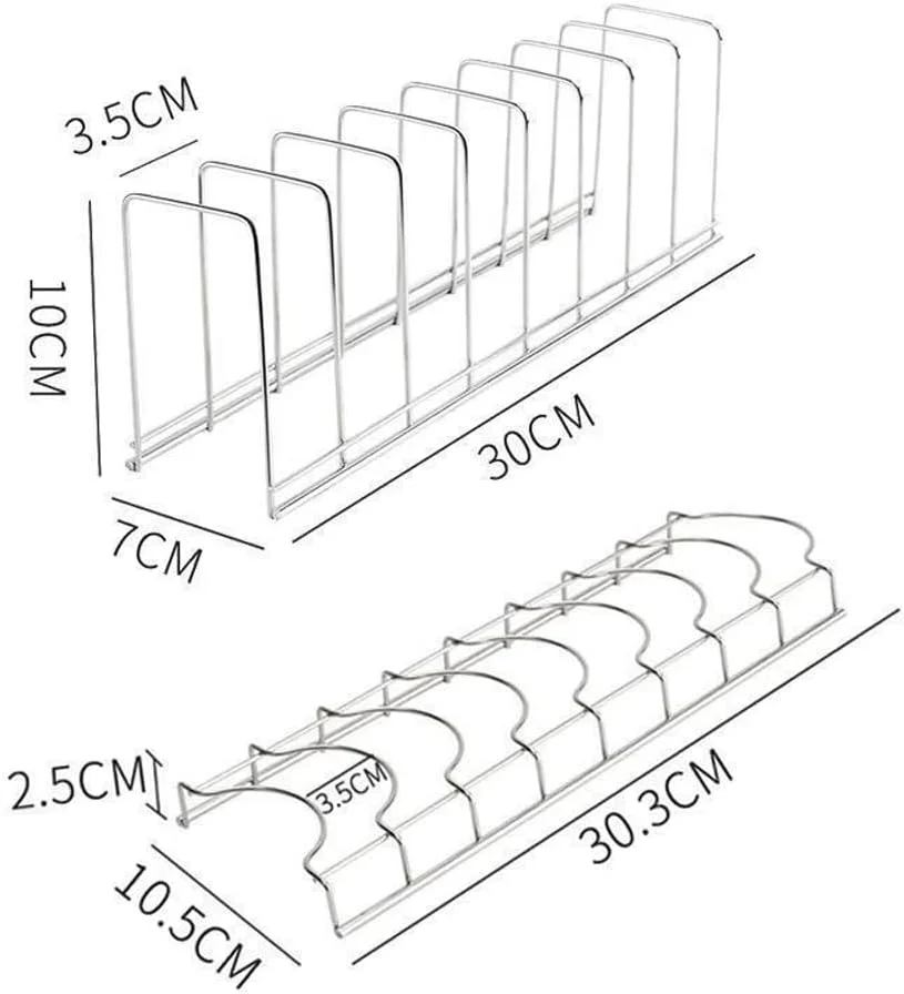 ست آبچکان استیل آزونه – سازمان دهنده ضد زنگ کابینت برای بشقاب، قابلمه، درب و لوازم پخت، ذخیره سازی فضای آشپزخانه بدون نیاز به مونتاژ (2 عدد آبچکان سفید) ست آبچکان استیل آزونه – سازمان دهنده ضد زنگ کابینت برای بشقاب، قابلمه، درب و لوازم پخت، ذخیره سازی فضای آشپزخانه بدون نیاز به مونتاژ (2 عدد آبچکان سفید)