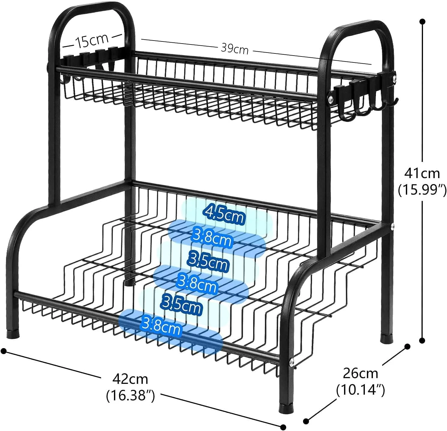 ارگانایزر قفسه ادویه عربست، قفسه نگهداری ادویه فلزی تاشو بزرگ 2 طبقه برای روی کابینت با روکش قفسه، ارگانایزر چاشنی قفسه ادویه نگهداری روی کابینت آشپزخانه برای دفتر آشپزخانه (مشکی) ارگانایزر قفسه ادویه عربست، قفسه نگهداری ادویه فلزی تاشو بزرگ 2 طبقه برای روی کابینت با روکش قفسه، ارگانایزر چاشنی قفسه ادویه نگهداری روی کابینت آشپزخانه برای دفتر آشپزخانه (مشکی)