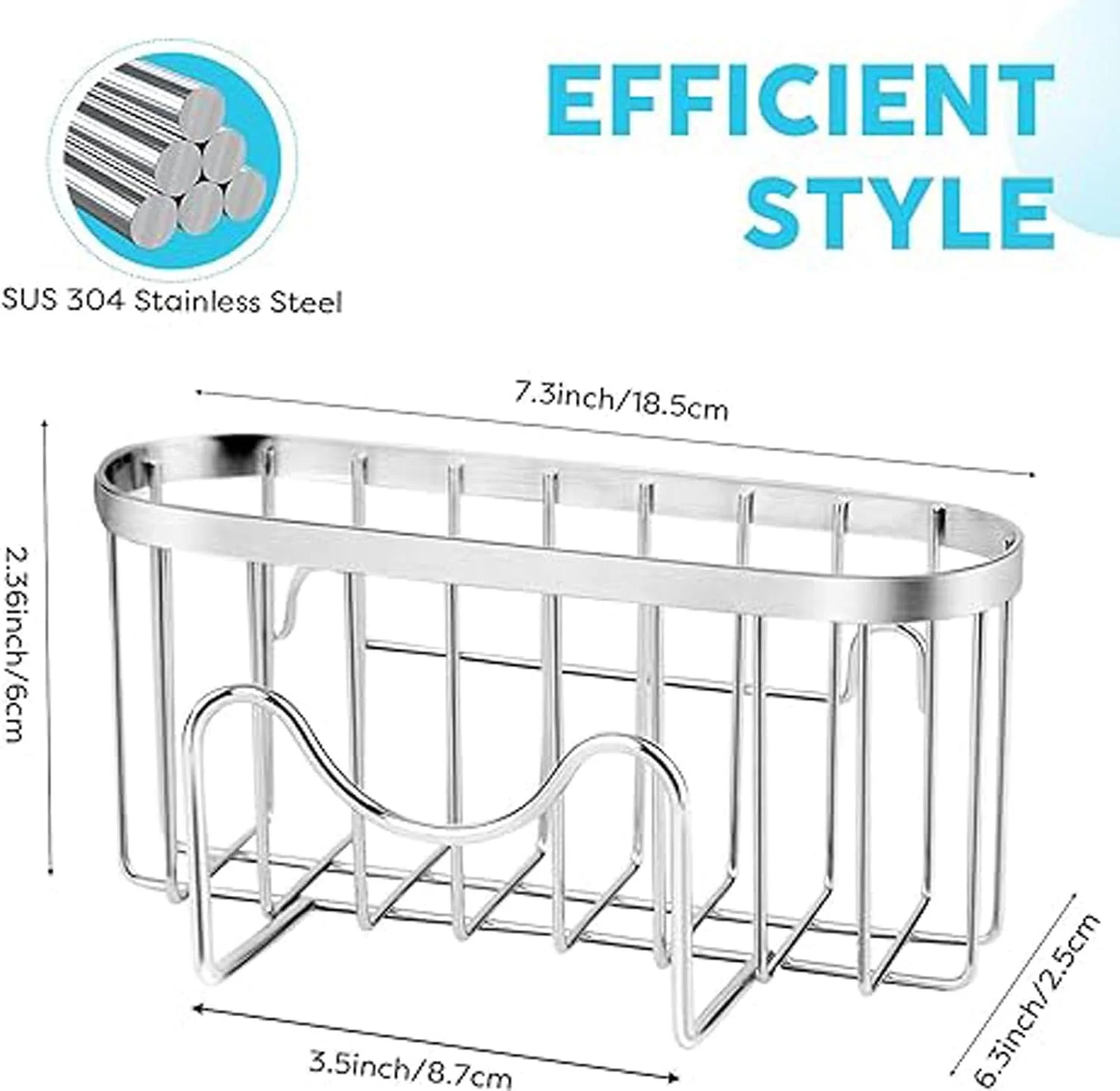 جا اسکاچی سینک ظرفشویی آلمکا کوز مدل 3 در 1، سبد استیل ضد زنگ، آویز سینک M شکل با مکنده، جا دستمال ظرفشویی ضد زنگ، نگهدارنده درپوش سینک برای برس جا اسکاچی سینک ظرفشویی آلمکا کوز مدل 3 در 1، سبد استیل ضد زنگ، آویز سینک M شکل با مکنده، جا دستمال ظرفشویی ضد زنگ، نگهدارنده درپوش سینک برای برس