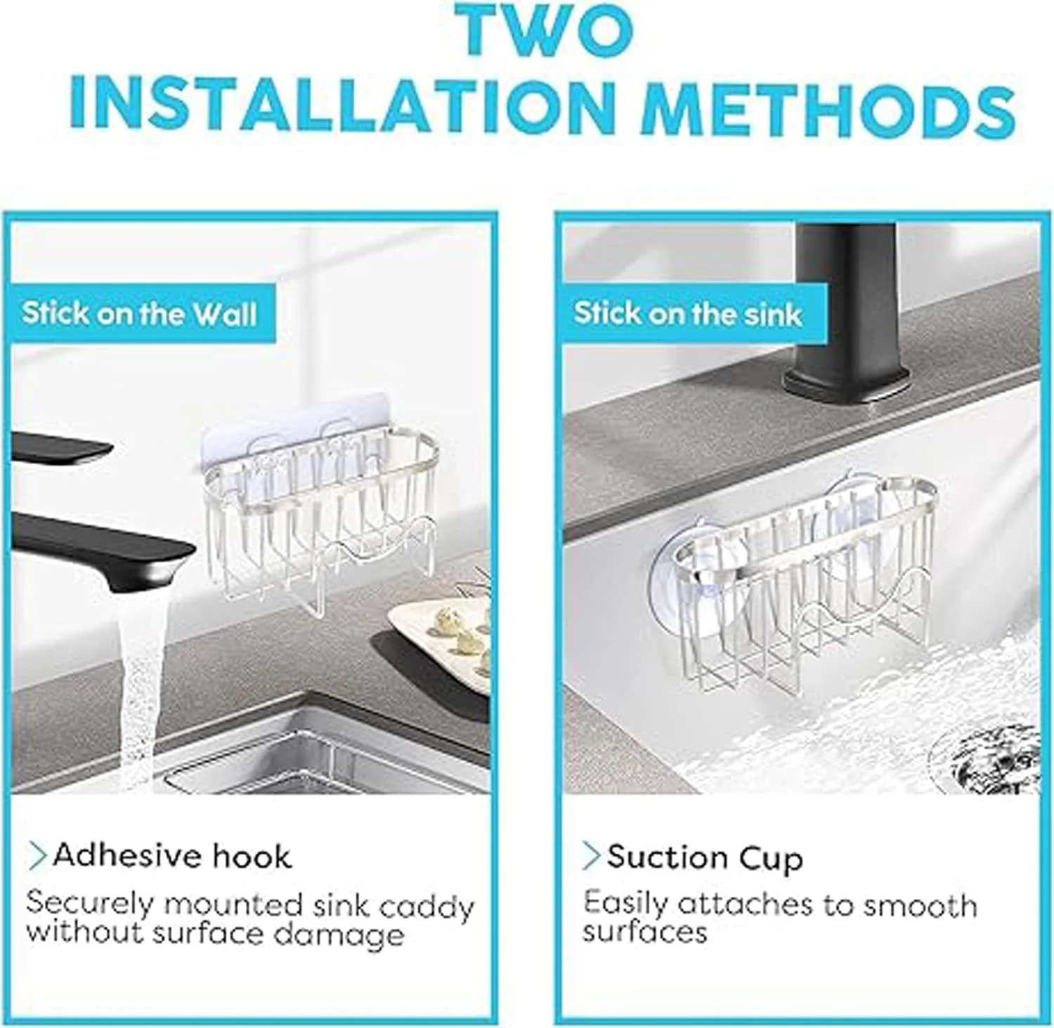 جا اسکاچی سینک ظرفشویی آلمکا کوز مدل 3 در 1، سبد استیل ضد زنگ، آویز سینک M شکل با مکنده، جا دستمال ظرفشویی ضد زنگ، نگهدارنده درپوش سینک برای برس جا اسکاچی سینک ظرفشویی آلمکا کوز مدل 3 در 1، سبد استیل ضد زنگ، آویز سینک M شکل با مکنده، جا دستمال ظرفشویی ضد زنگ، نگهدارنده درپوش سینک برای برس