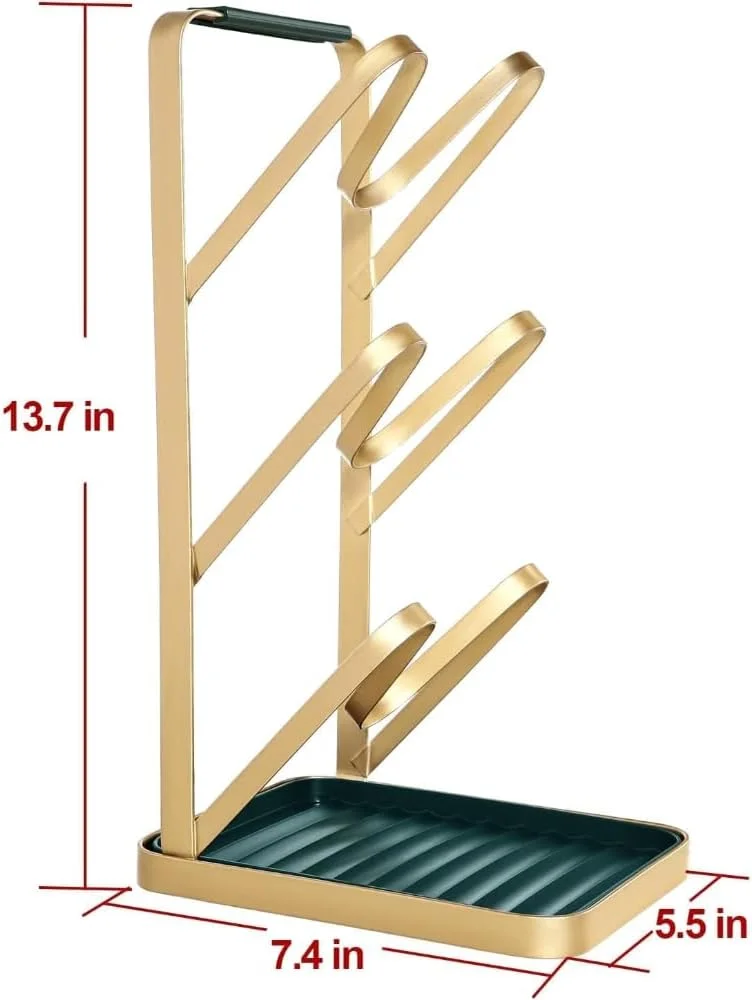 قفسه نگهدارنده درب قابلمه 3 طبقه AMERTEER – نصب چسبی و سینی چکه گیر جداشدنی، نگهدارنده درب تابه ضد زنگ برای درب کابینت، دیوار، روی کابینت – پایه نگهدارنده طلایی و سبز برای نگهداری وسایل آشپزخانه قفسه نگهدارنده درب قابلمه 3 طبقه AMERTEER – نصب چسبی و سینی چکه گیر جداشدنی، نگهدارنده درب تابه ضد زنگ برای درب کابینت، دیوار، روی کابینت – پایه نگهدارنده طلایی و سبز برای نگهداری وسایل آشپزخانه