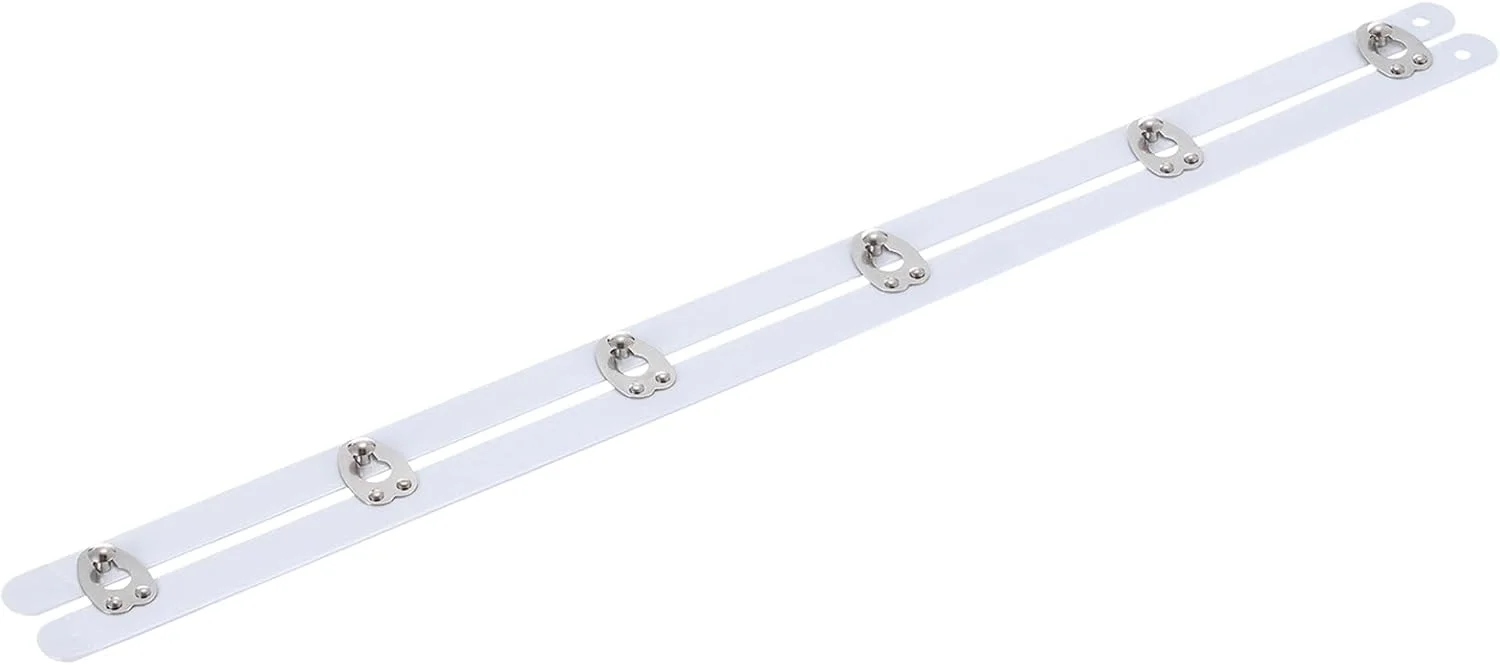 بست کرست QUARKZMAN، یک ست 30 سانتیمتری استخوان فولادی سفید با دکمههای نقرهای، فنری، مناسب برای دوخت کرست، لباس مجلسی و لباس عروس بست کرست QUARKZMAN، یک ست 30 سانتیمتری استخوان فولادی سفید با دکمههای نقرهای، فنری، مناسب برای دوخت کرست، لباس مجلسی و لباس عروس