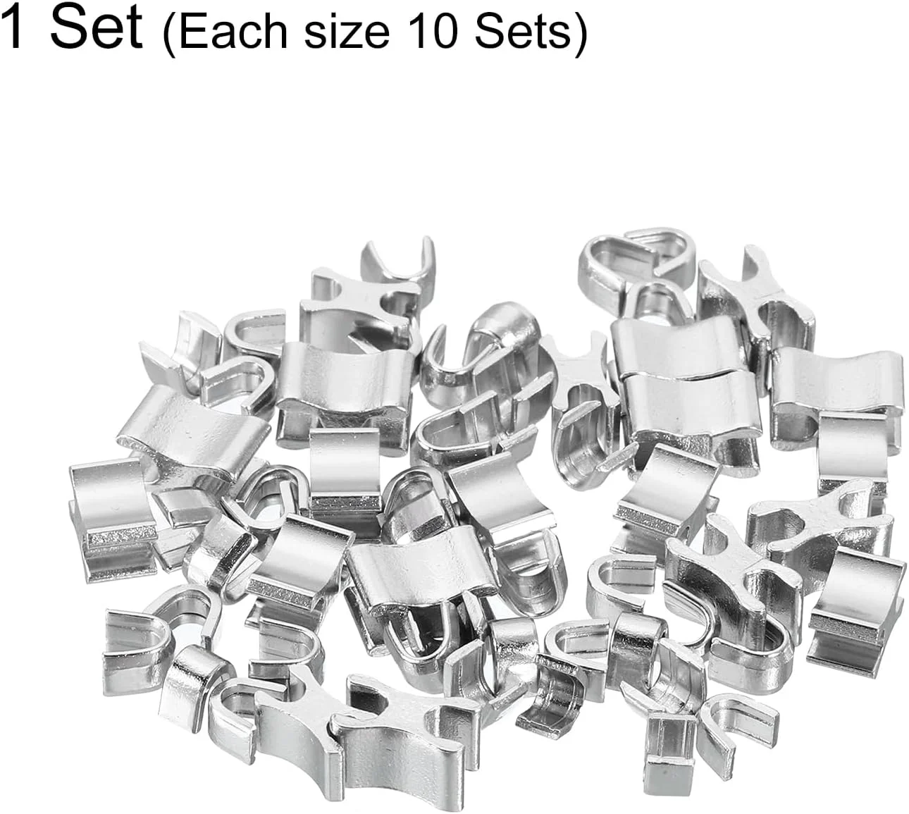 نگهدارنده زیپ کشویی QUARKZMAN سایز 8 و 10، پلاگین های بالا و پایین برای کیف، کت، ژاکت، جایگزین زیپ های بسته (طلایی سفید 20 ست)