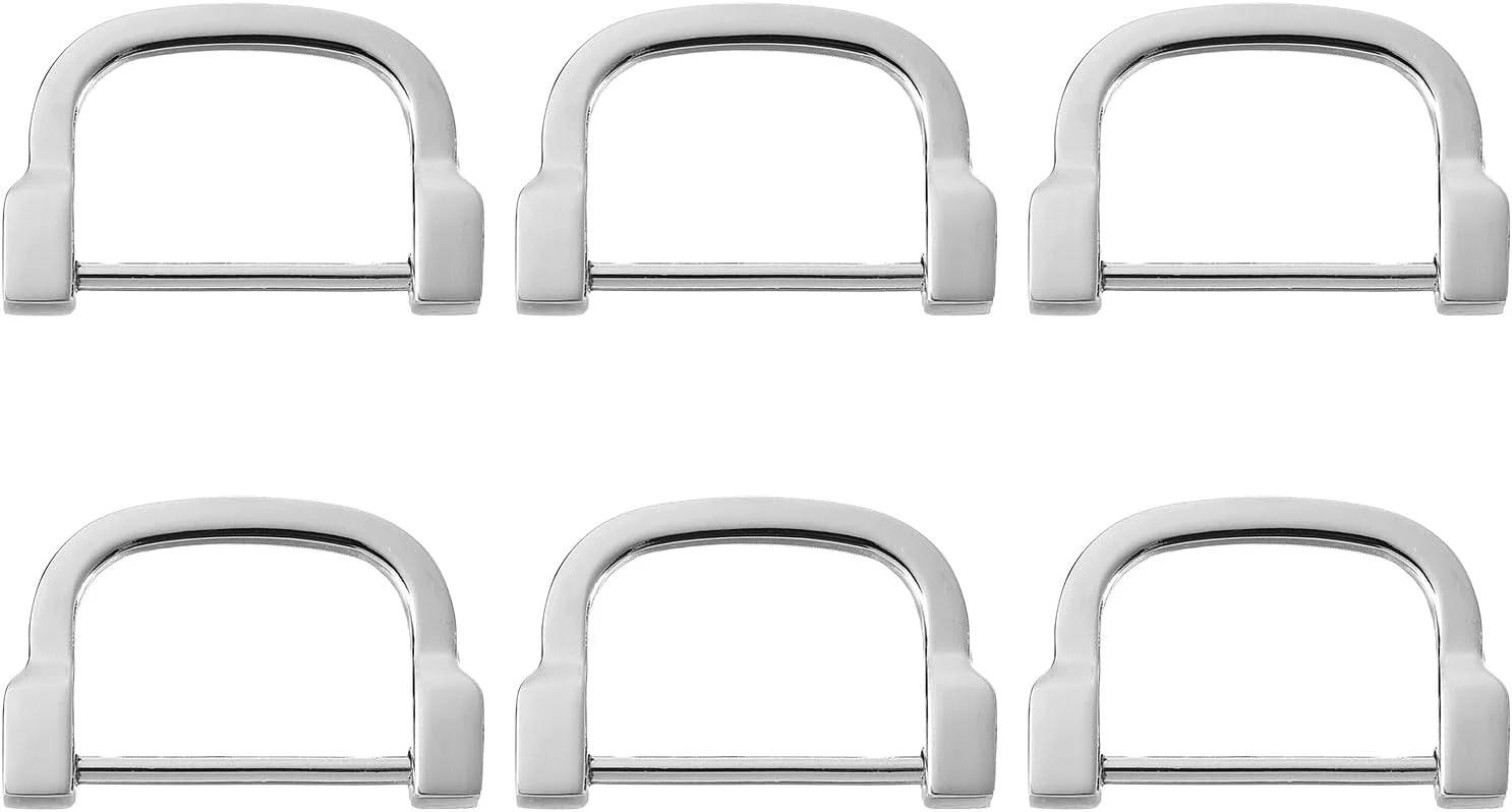 سگک مدل D Ring بسته ۶ عددی سایز 0.79 اینچ