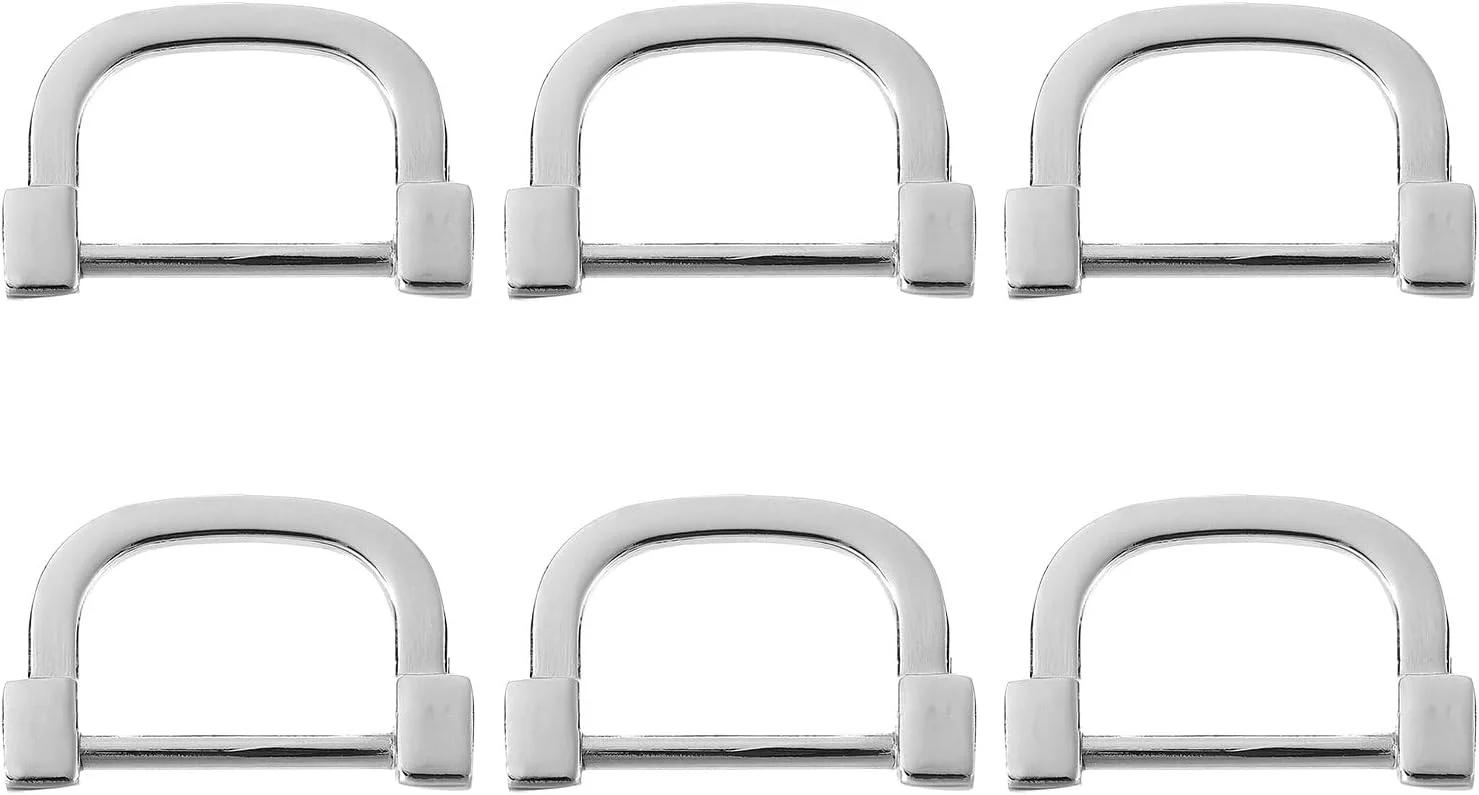سگک مدل D-Ring بسته ۶ عددی سایز ۲۰ میلی‌متر