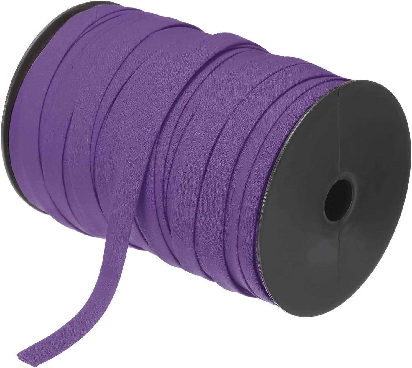 QUARKZMAN 1/2 Inch Double Fold Bias Tape Polyester Continuous Bias Tape for Sewing, Hemming, Quilting, Edging Crafts (Purple 100 Yards)