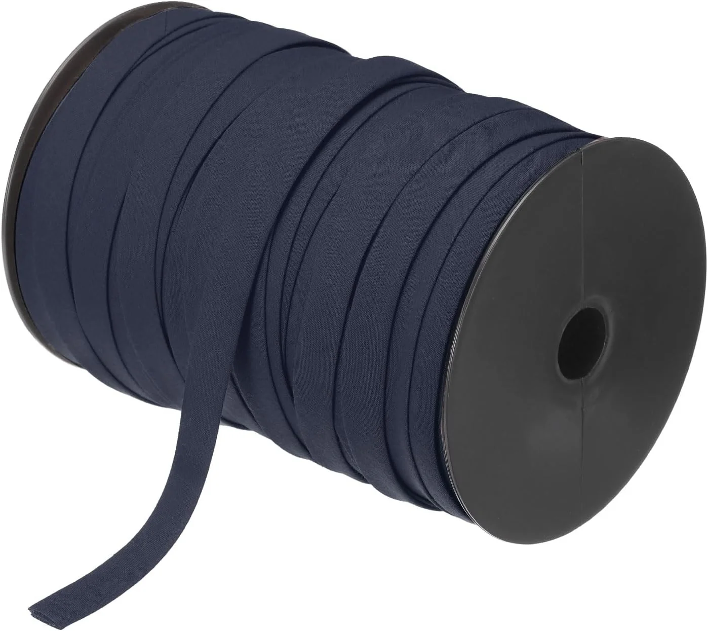 QUARKZMAN 1/2 Inch Double Fold Bias Tape Polyester Continuous Bias Tape for Sewing, Hemming, Quilting, Edging Crafts (Navy, 100 Yards)
