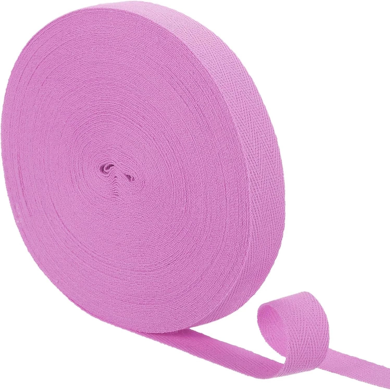 QUARKZMAN 21 Metres Cotton Twill Tape, 3/4 Inch Herringbone Weaving Tape Bias Binding Bands for Clothing Sewing, DIY Crafts (Lilac)