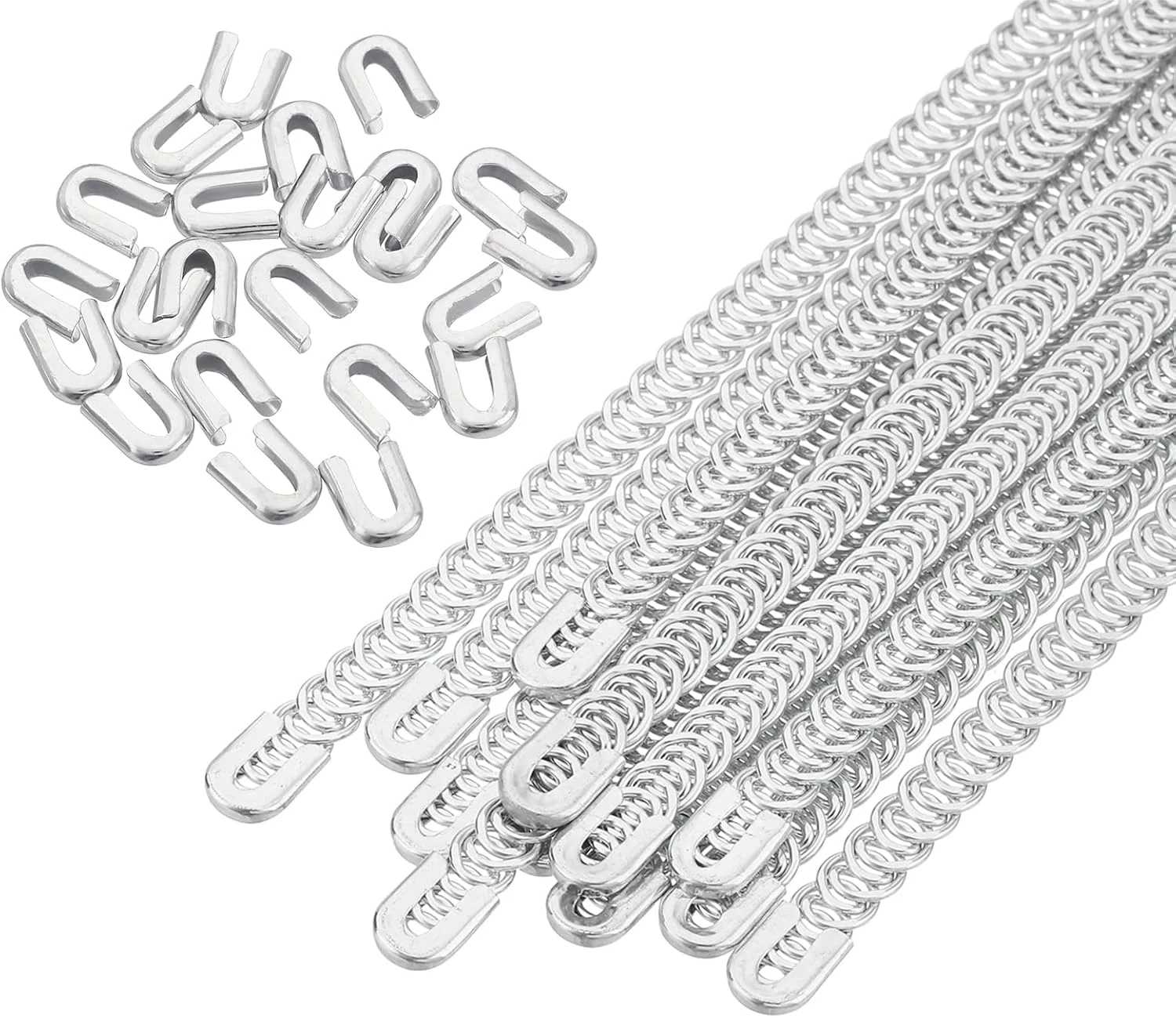بسته 24 عددی میله های فلزی فنری کرست QUARKZMAN، میله های فولاد کربنی گالوانیزه 1/4 × 14 اینچی، میله های از پیش برش خورده با سرپوش برای کرست، لباس، لباس های فانتزی، صنایع دستی، خیاطی