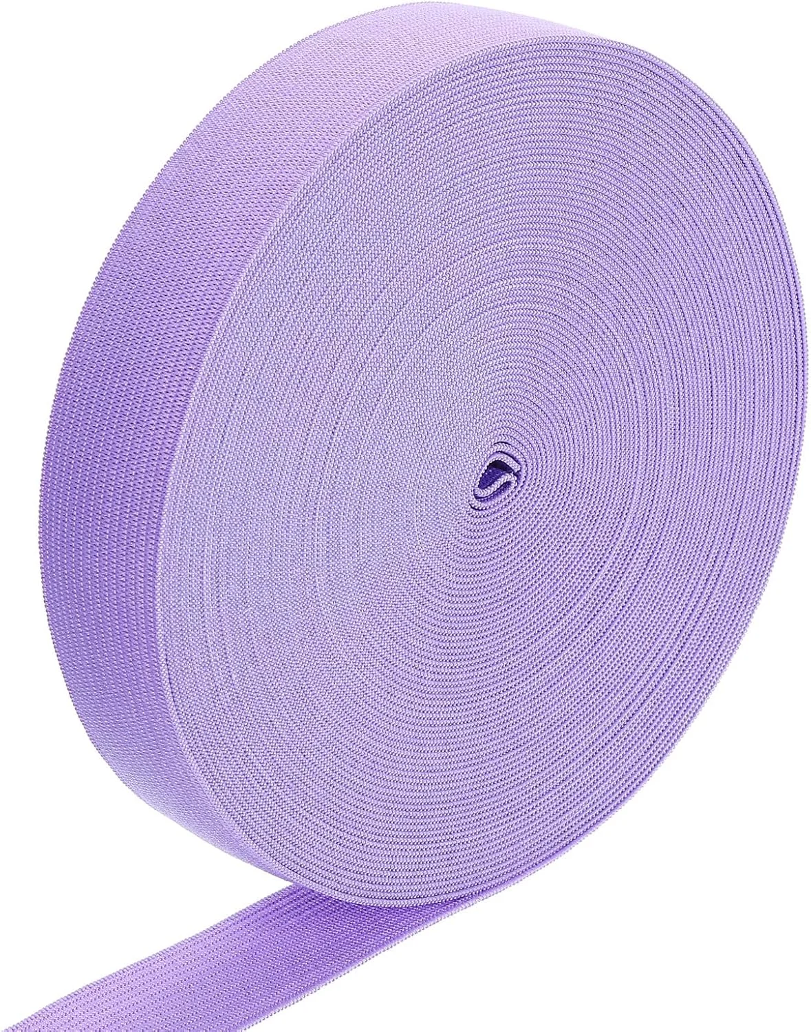 کش قیطان الاستیک QUARKZMAN، 2.5 سانتی متر در 13.7 متر، مناسب خیاطی، کلاه گیس، کمر، شلوار، صنایع دستی DIY (بنفش یاسی)
