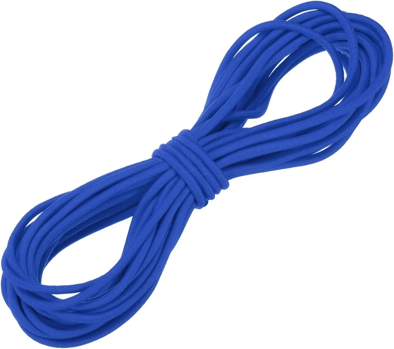 QUARKZMAN Elastic Rope Strong Stretch Cord Rope 5/32 Inch 11 Yards (4 mm x 10 m) Elastic Cord for DIY Sewing, Outdoor Camping, Fastening Straps, Sapphire