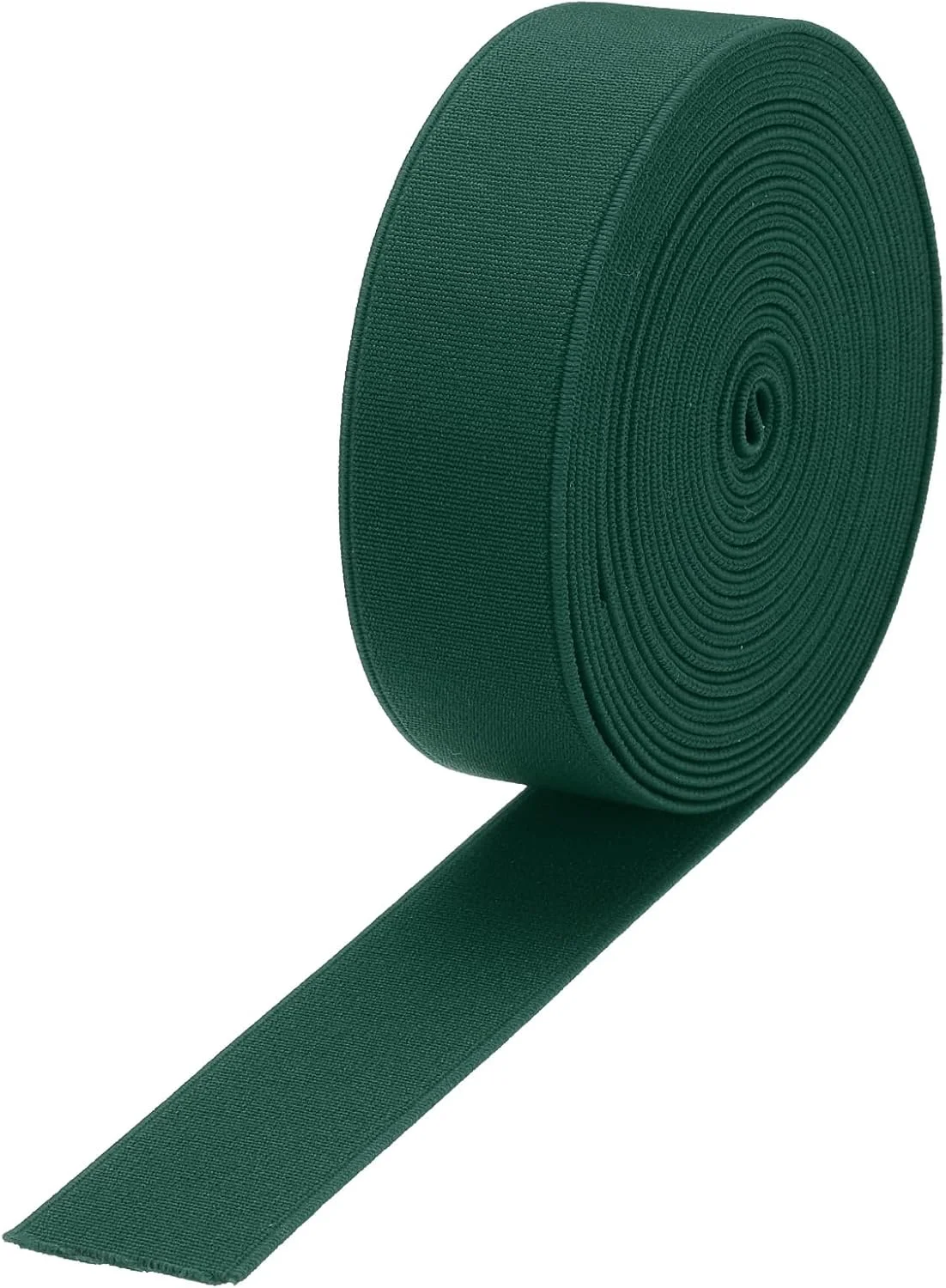 کش خیاطی الاستیک QUARKZMAN، عرض 3 سانتی متر، طول 5 یارد / 15 فوت، سبز تیره، کشسانی بالا برای کلاه گیس، کمربند، شلوار