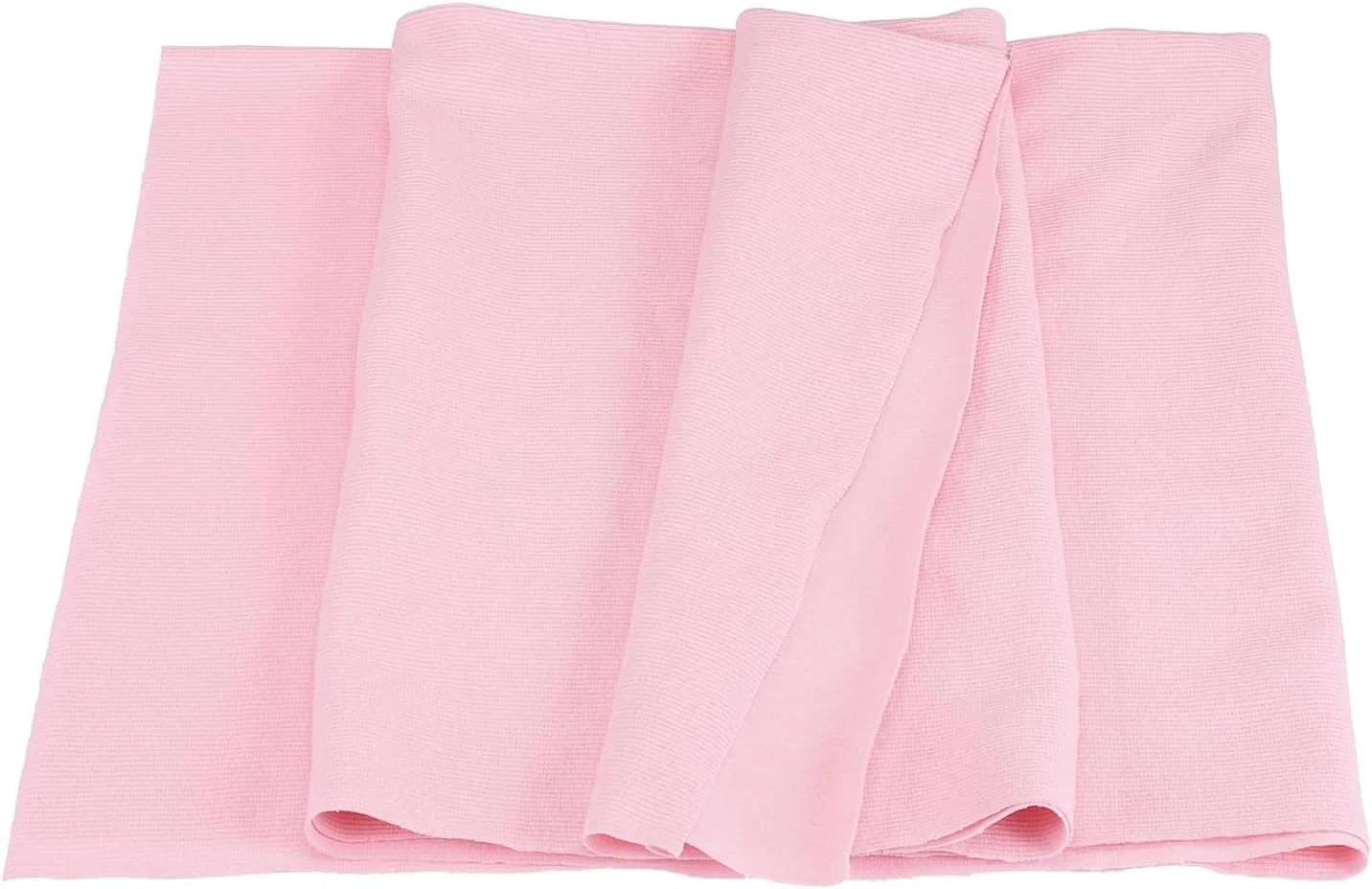 QUARKZMAN 39" Elastic Cuffs Ribbed Trim Cotton Fabric Ribbed Knit Elastic Ribbon Cuff Sleeve Sewing Belt, 10" Wide Pink