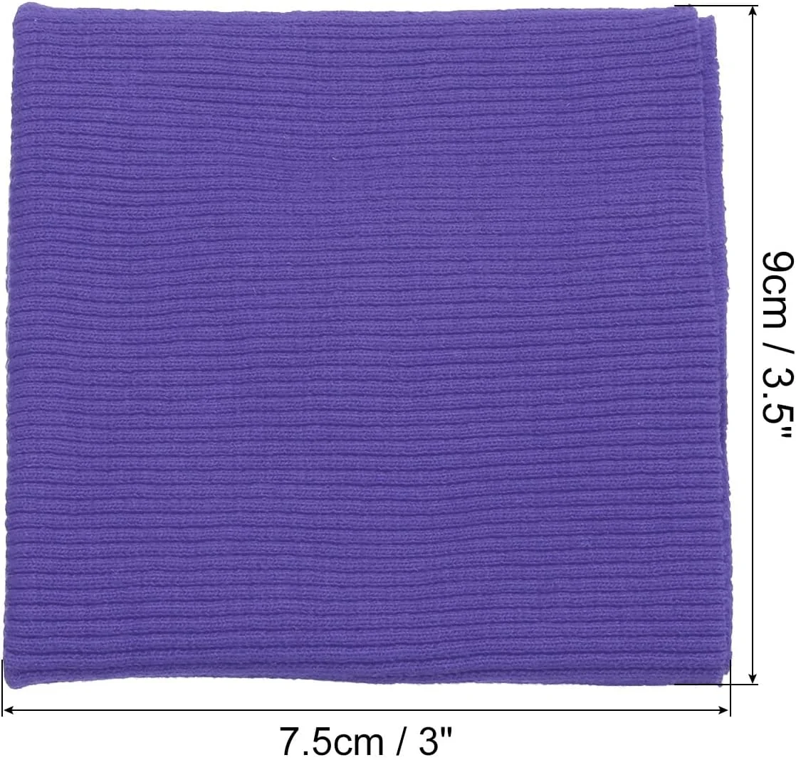 QUARKZMAN Elastic Cuffs with Ribbed Edges in Cotton Fabric 7.5 x 9 cm Ribbed Elastic Ribbon for Cuffs and Belts for Sewing, Dark Purple 1 Pair QUARKZMAN Elastic Cuffs with Ribbed Edges in Cotton Fabric 7.5 x 9 cm Ribbed Elastic Ribbon for Cuffs and Belts for Sewing, Dark Purple 1 Pair