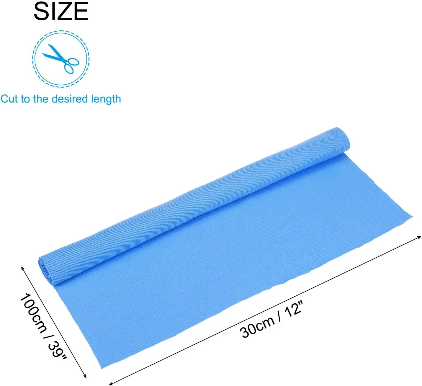 QUARKZMAN 39" Elastic Cuffs Ribbed Trim Cotton Fabric Ribbed Knit Elastic Ribbon Cuff Sleeve Sewing Belt, 10 Inch Wide Sky Blue QUARKZMAN 39" Elastic Cuffs Ribbed Trim Cotton Fabric Ribbed Knit Elastic Ribbon Cuff Sleeve Sewing Belt, 10 Inch Wide Sky Blue