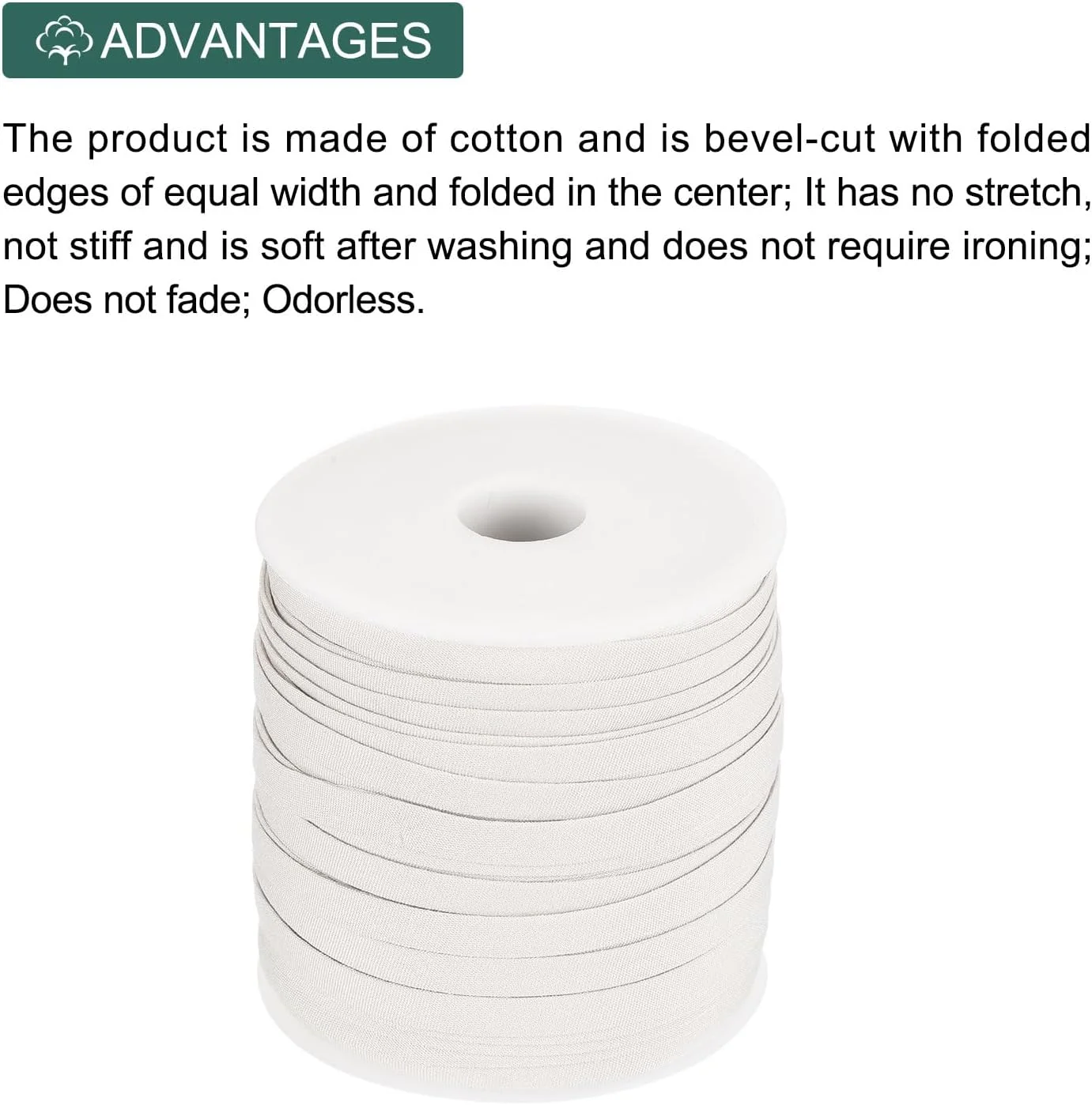 نوار اریب دو لایه کتان کوارکزمن 1/4 اینچ، نوار اریب پیوسته برای خیاطی، لبه دوزی، تکه دوزی، حاشیه زنی، صنایع دستی (سفید 50 یارد) نوار اریب دو لایه کتان کوارکزمن 1/4 اینچ، نوار اریب پیوسته برای خیاطی، لبه دوزی، تکه دوزی، حاشیه زنی، صنایع دستی (سفید 50 یارد)