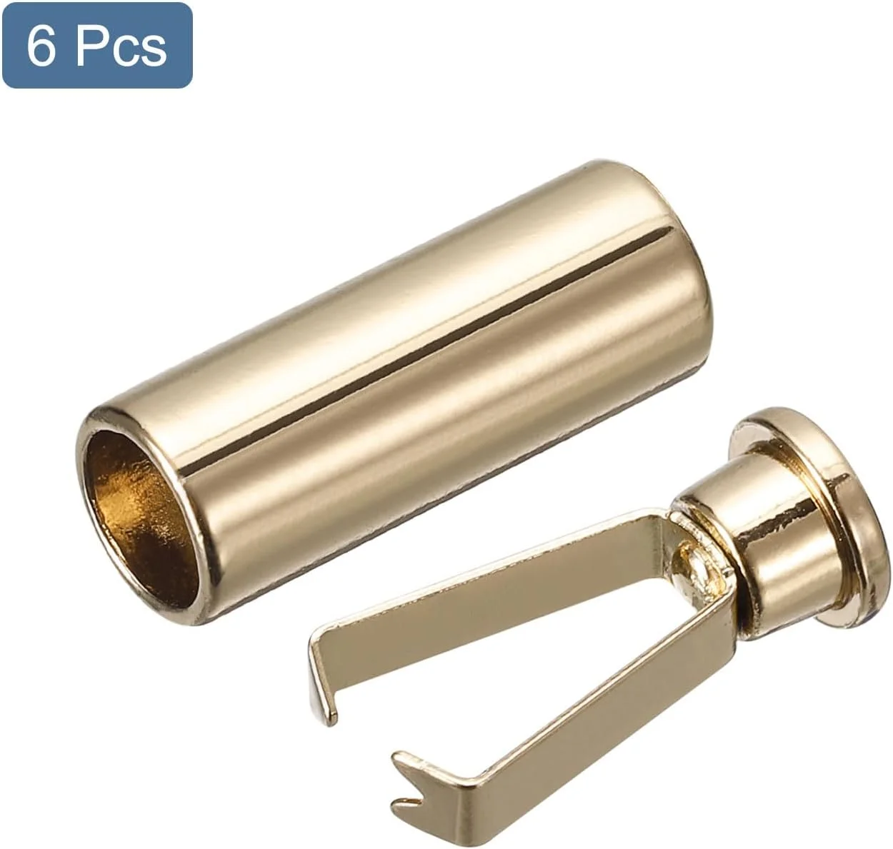 سردسته بند کفش آلیاژی کوارکزمن 6 عددی، سر بند کفش استوانه ای طلایی، سری های فلزی جایگزین برای بند کفش و لباس سردسته بند کفش آلیاژی کوارکزمن 6 عددی، سر بند کفش استوانه ای طلایی، سری های فلزی جایگزین برای بند کفش و لباس