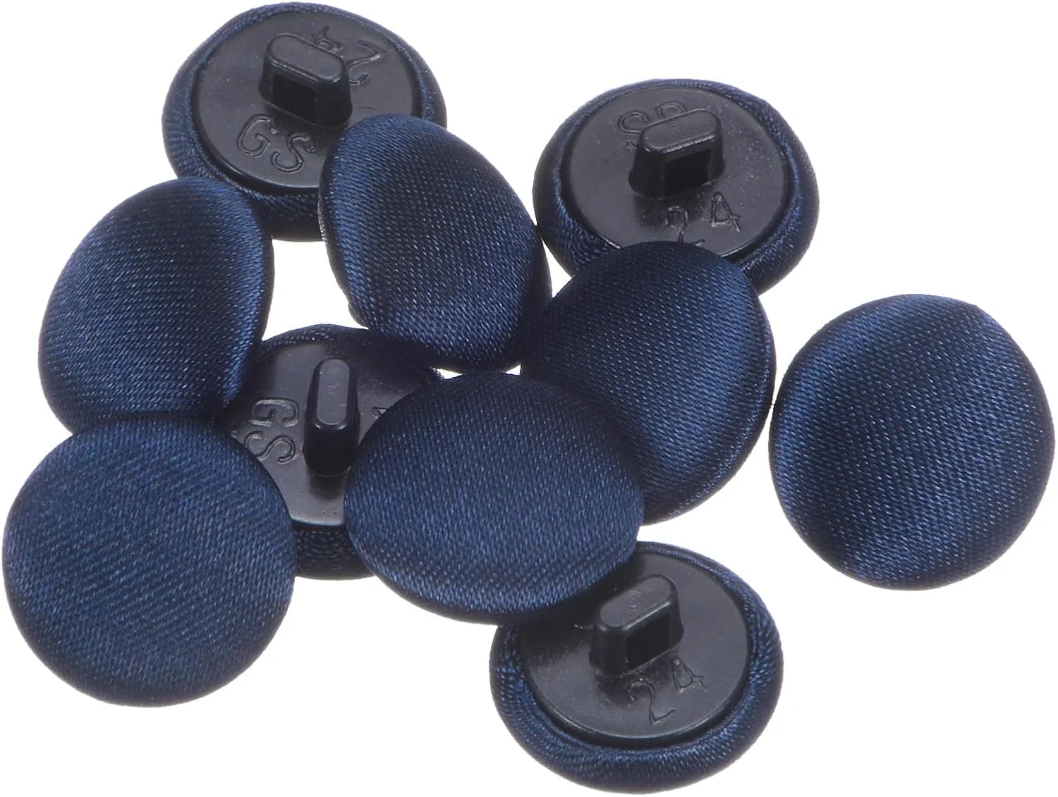 دکمه های پارچه ای کوارکزمن، 10 عدد، 24 لیتری، دکمه های خیاطی پلاستیکی گرد 15 میلی متری برای کت و شلوار، لباس، بلوز، سرمه ای