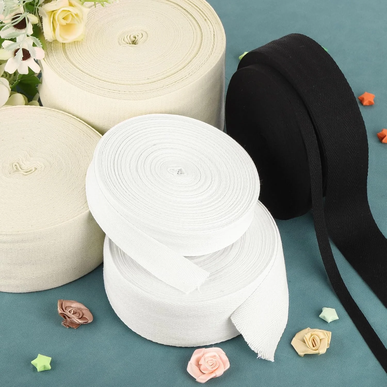 نوار اریب بافته شده پنبه ای 0.8 سانتی متری کوارکزمن، رول 20 متری نوار جناغی، نوار اریب برای خیاطی و صنایع دستی DIY، بژ نوار اریب بافته شده پنبه ای 0.8 سانتی متری کوارکزمن، رول 20 متری نوار جناغی، نوار اریب برای خیاطی و صنایع دستی DIY، بژ