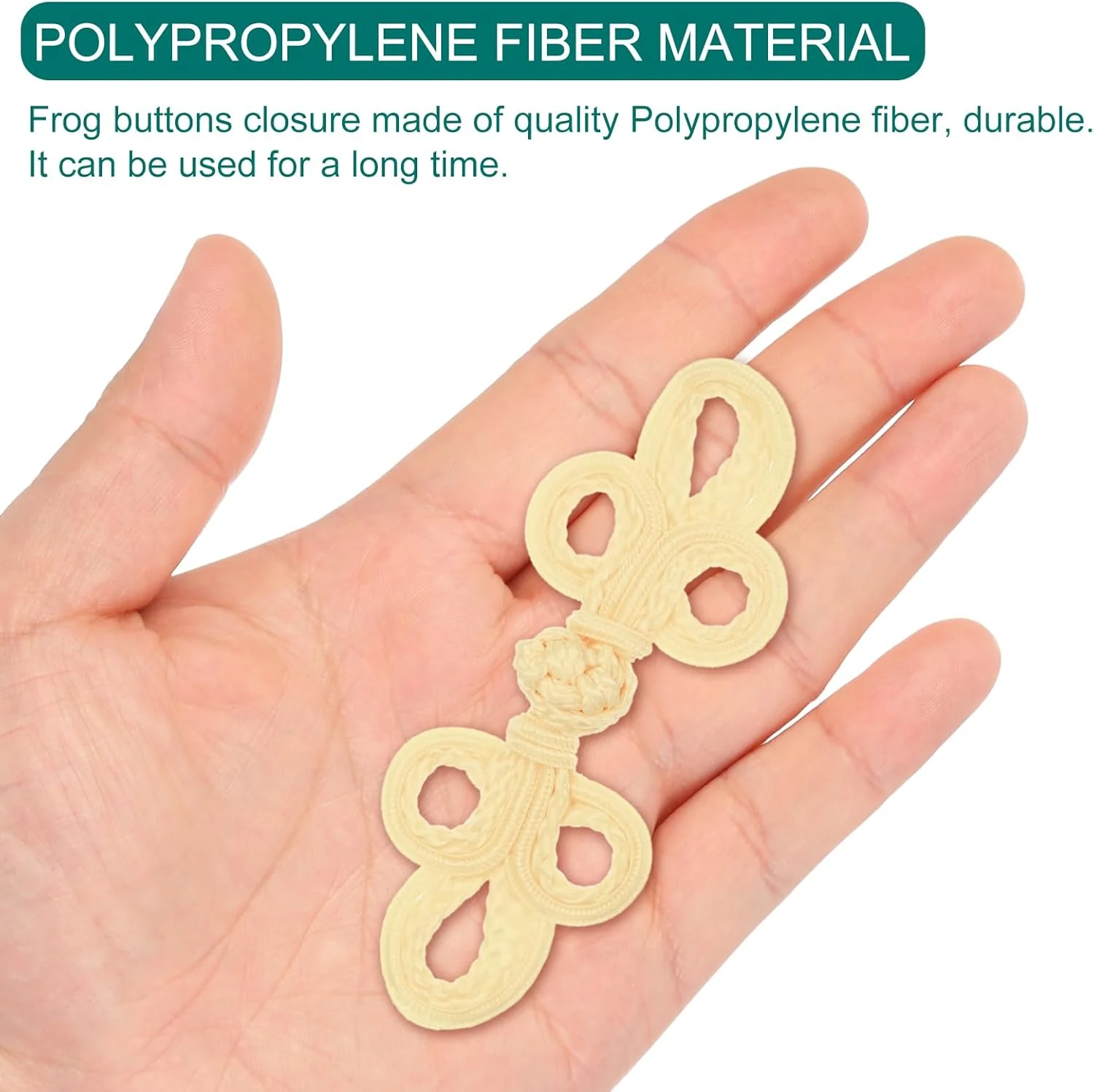 دکمه های قورباغه ای گره چینی QUARKZMAN، 6 جفت، دکمه های دوخت زردآلویی برای دوخت DIY، مناسب برای تزئین کت، شنل، ژاکت، لباس عروس