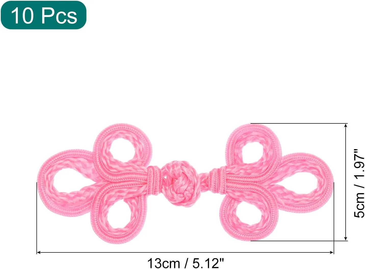 QUARKZMAN 10 جفت دکمه گره قورباغه ای چینی بست صورتی دکمه های خیاطی بست برای دوخت کت شنل ژاکت لباس عروس DIY QUARKZMAN 10 جفت دکمه گره قورباغه ای چینی بست صورتی دکمه های خیاطی بست برای دوخت کت شنل ژاکت لباس عروس DIY