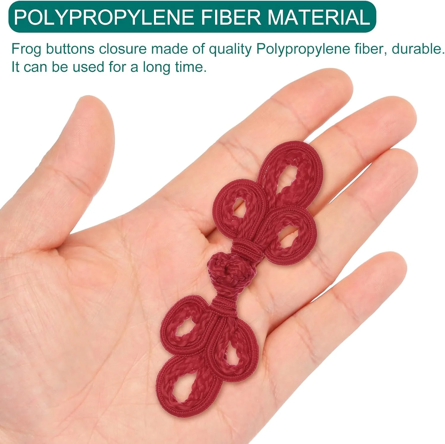 دکمه های قورباغه ای گره چینی QUARKZMAN، 6 جفت، بست دکمه ای بنفش قرمز برای دوخت لباس، شنل، ژاکت، لباس عروس