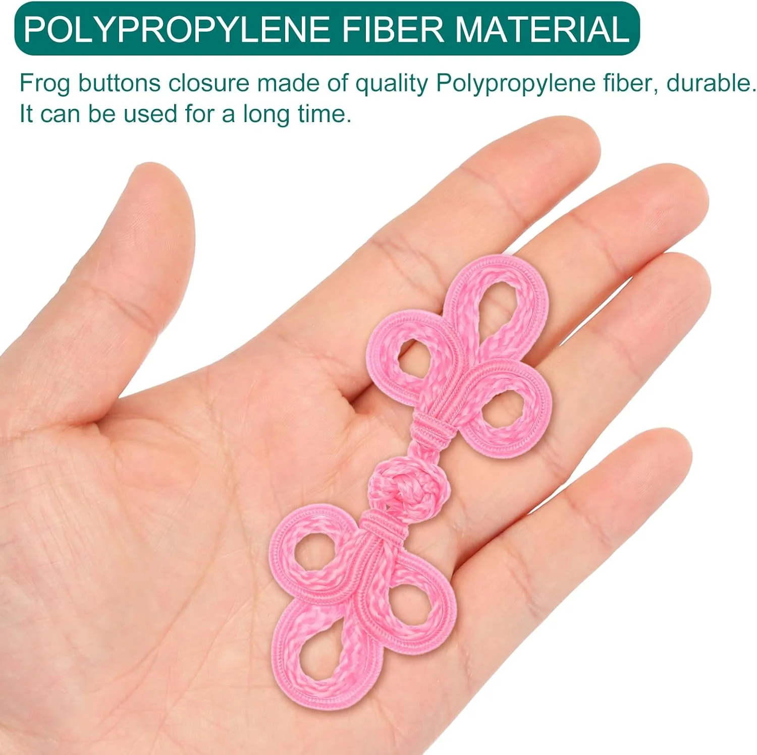QUARKZMAN 10 جفت دکمه گره قورباغه ای چینی بست صورتی دکمه های خیاطی بست برای دوخت کت شنل ژاکت لباس عروس DIY QUARKZMAN 10 جفت دکمه گره قورباغه ای چینی بست صورتی دکمه های خیاطی بست برای دوخت کت شنل ژاکت لباس عروس DIY