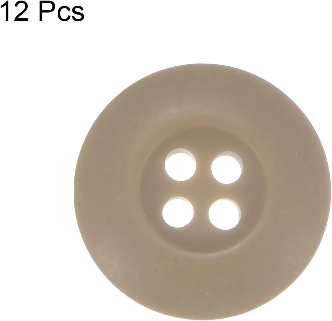 بسته 12 عددی دکمه خیاطی کوارکزمن 32 لیتری 4/5 اینچ (20 میلی متر) رزینی گرد تخت 4 سوراخه دکمه های صنایع دستی لباس فرم ارتش برای شلوار ژاکت لباس فرم کیف زرد روشن
