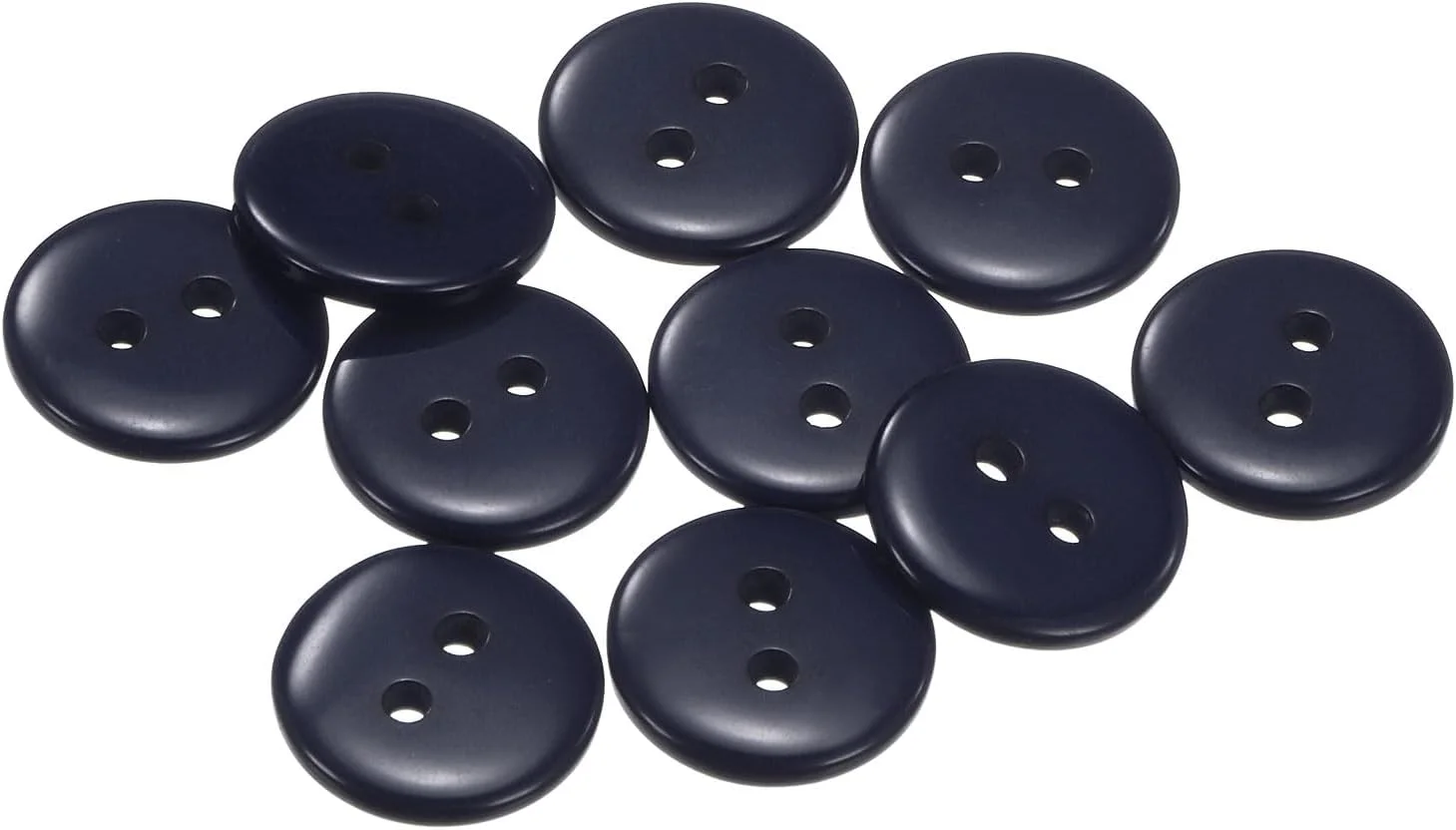بسته 10 عددی دکمه خیاطی QUARKZMAN، 1/2 اینچ (12.5 میلی متر)، 2 سوراخ، رزین، گرد، دکمه های جایگزین برای لباس، تزئینات صنایع دستی DIY، سرمه ای بسته 10 عددی دکمه خیاطی QUARKZMAN، 1/2 اینچ (12.5 میلی متر)، 2 سوراخ، رزین، گرد، دکمه های جایگزین برای لباس، تزئینات صنایع دستی DIY، سرمه ای